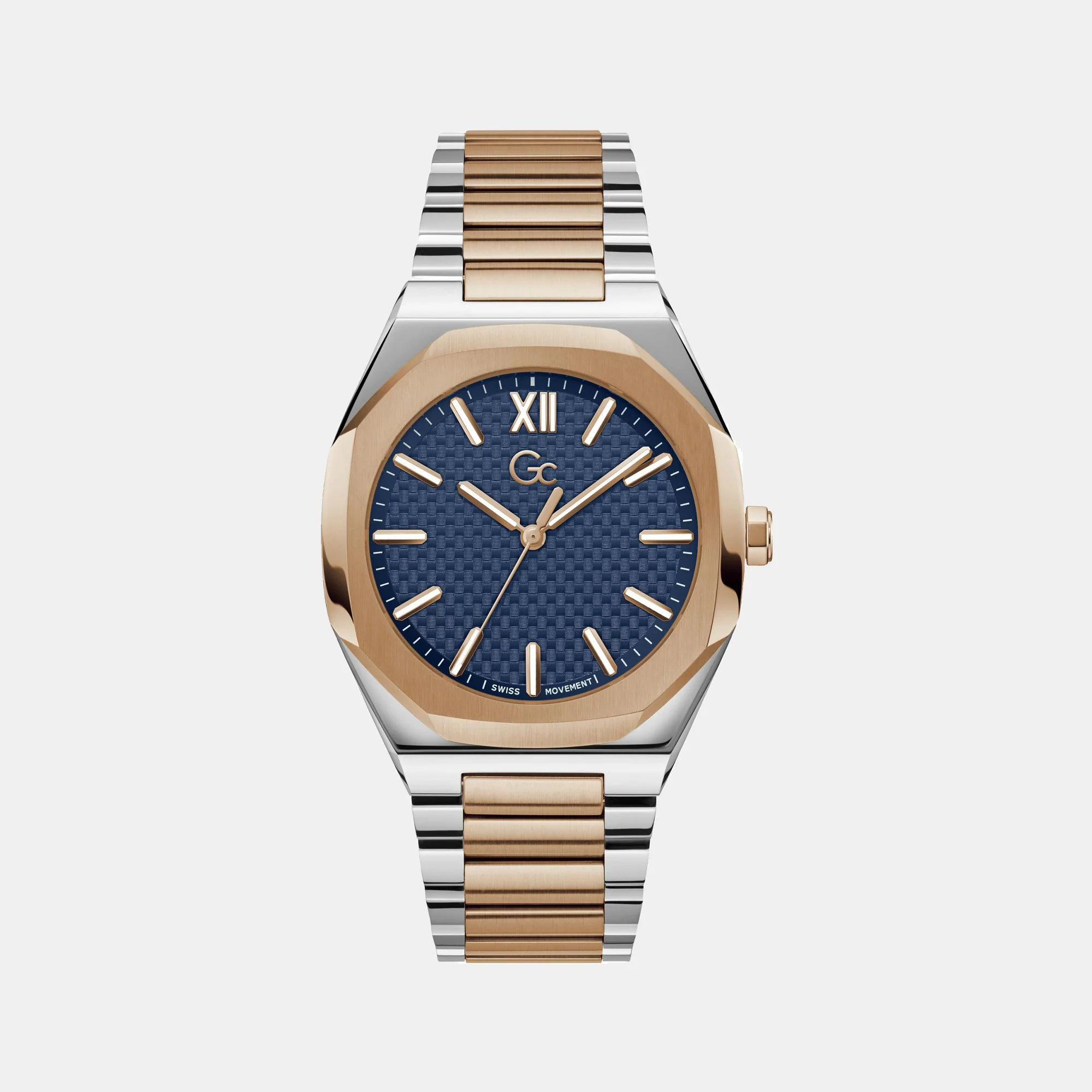 Coussin Sleek Men Quartz Blue Dial Analog Stainless Steel Watch Z26001G7MF - Image 2