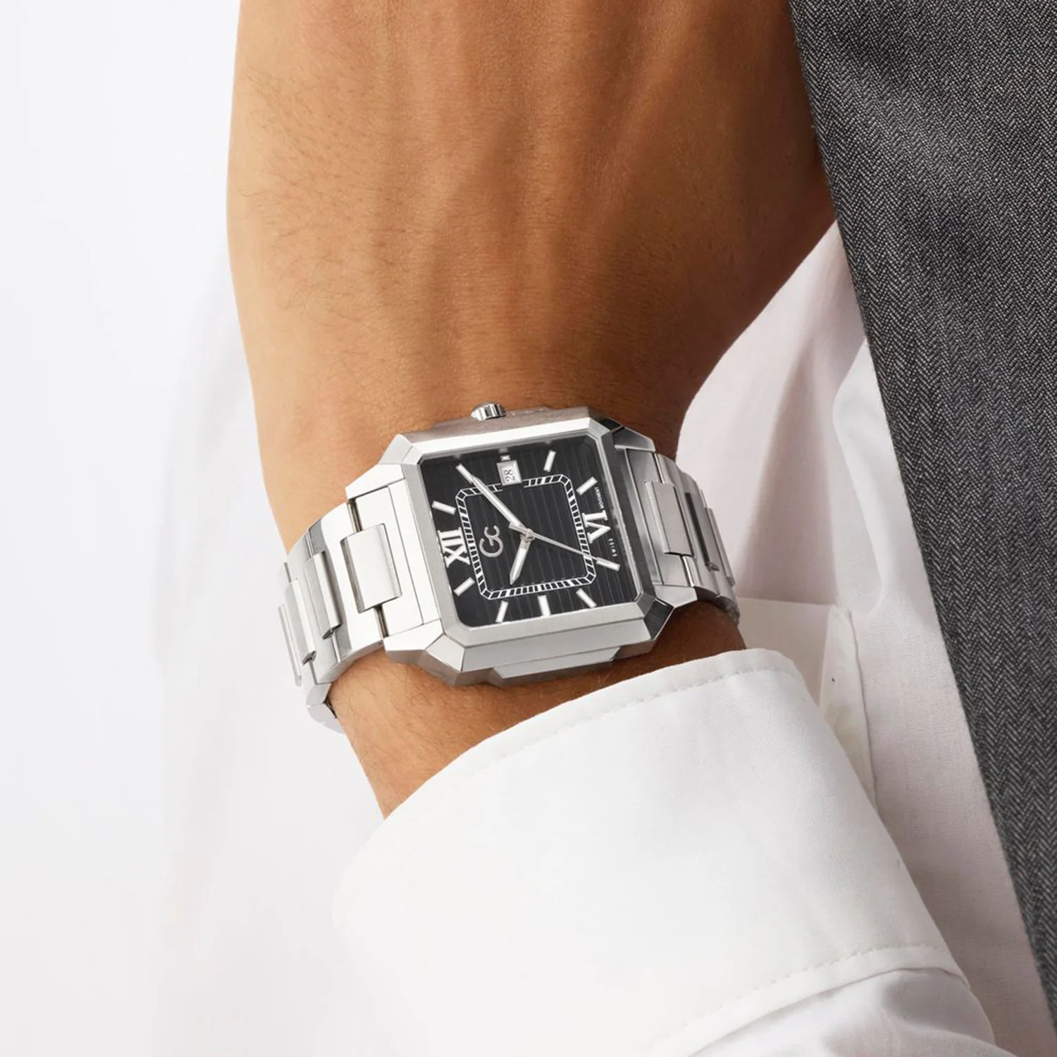 Dress Men Quartz Black Dial Analog Stainless Steel Watch Z74001G4 - Image 4