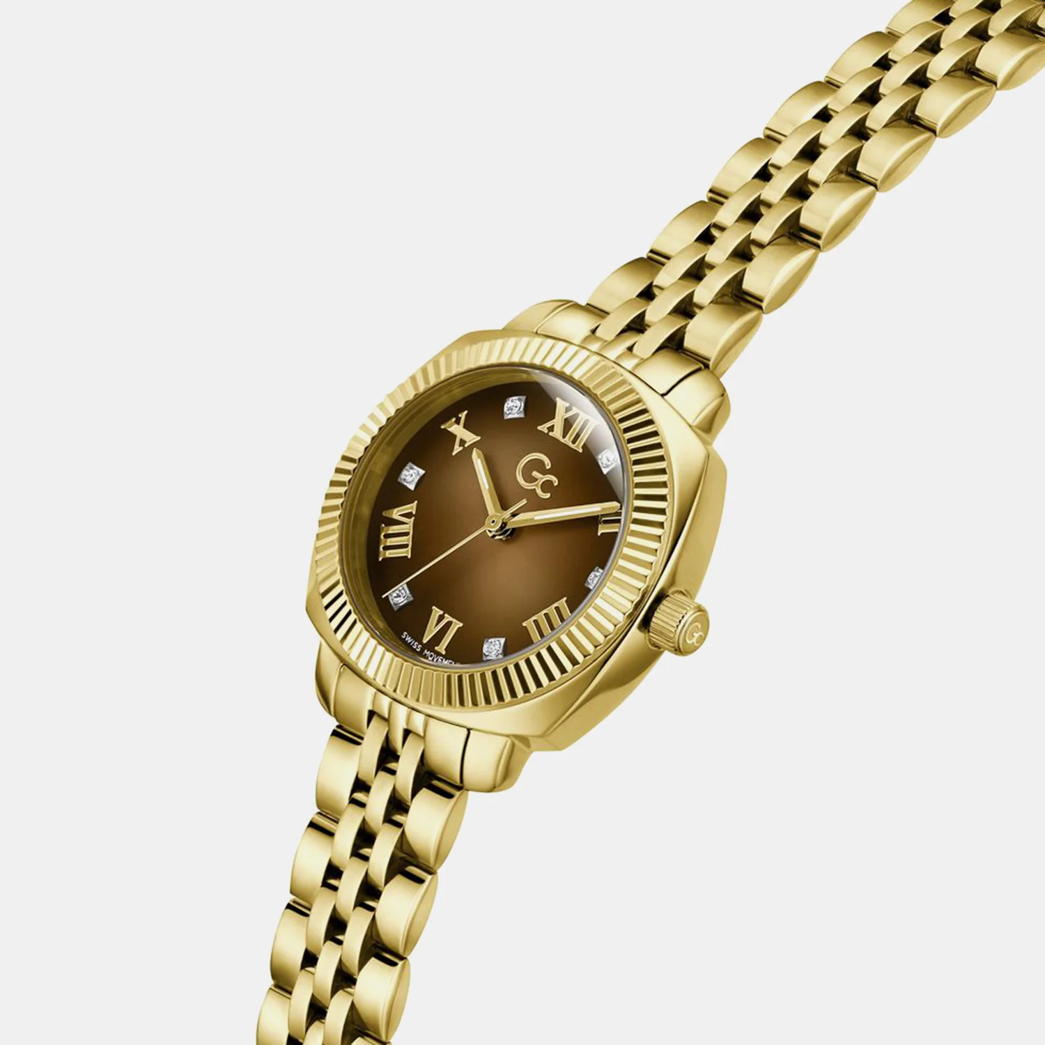 Dress Women Quartz Brown Dial Analog Stainless Steel Watch Z73001L4 - Image 4