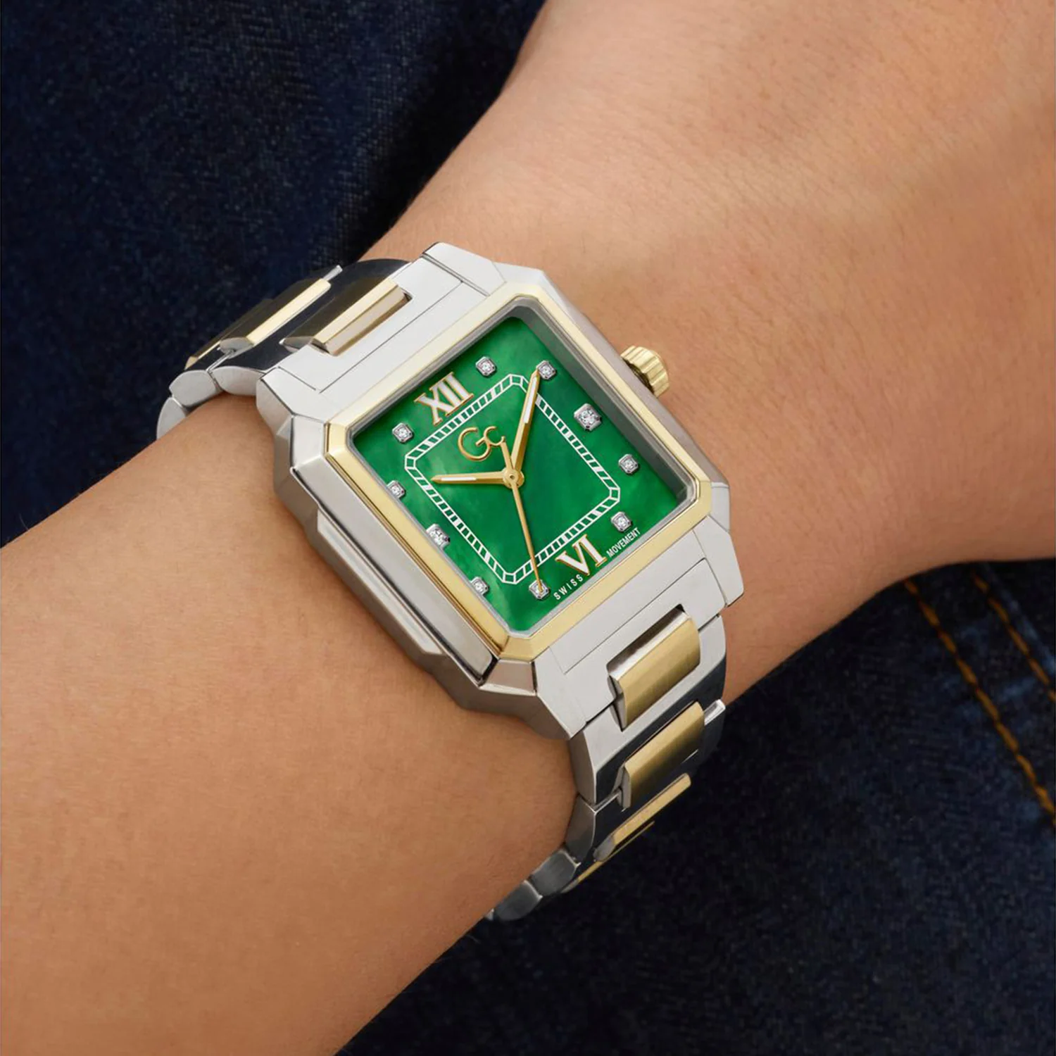 Dress Women Quartz Green Dial Analog Stainless Steel Watch Z72002L9 - Image 6