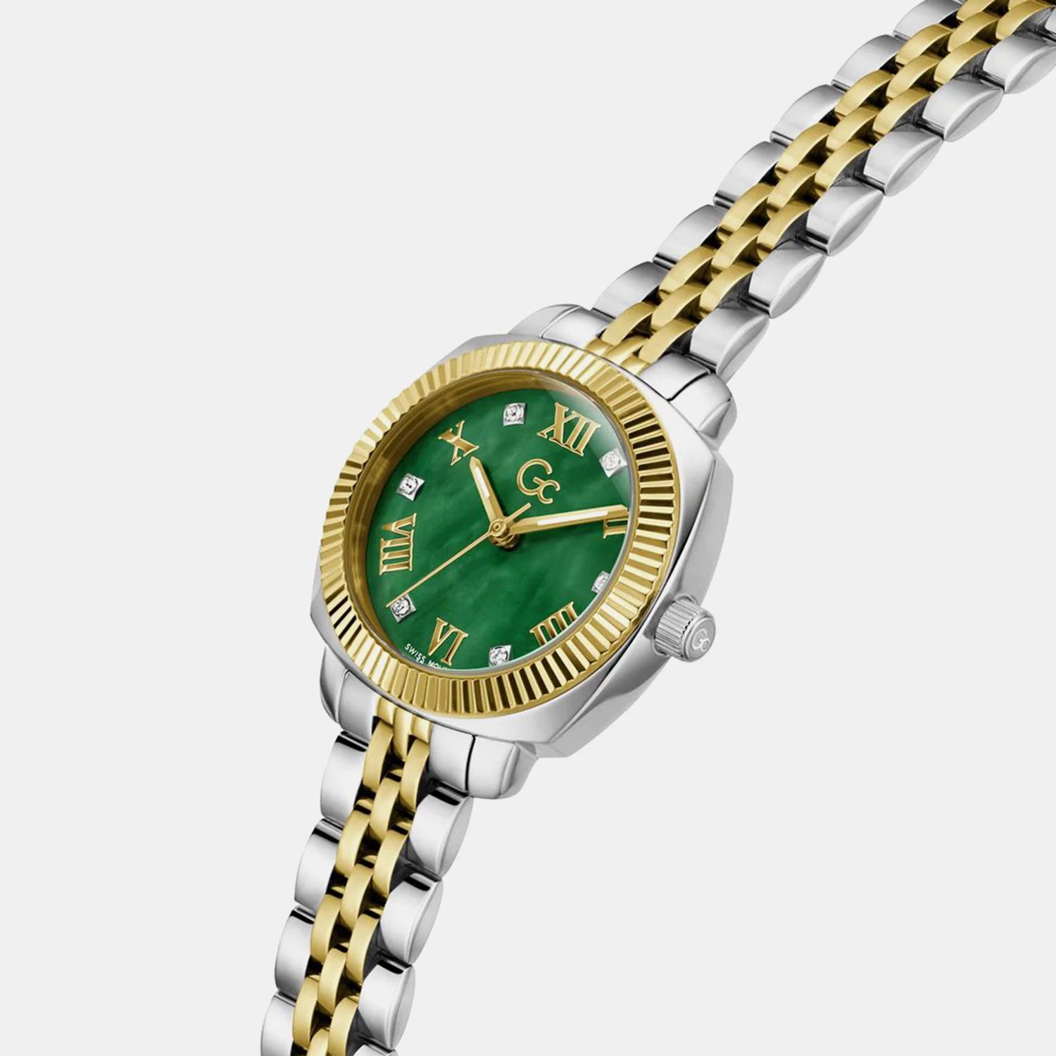 Dress Women Quartz Green Dial Analog Stainless Steel Watch Z73003L9 - Image 4
