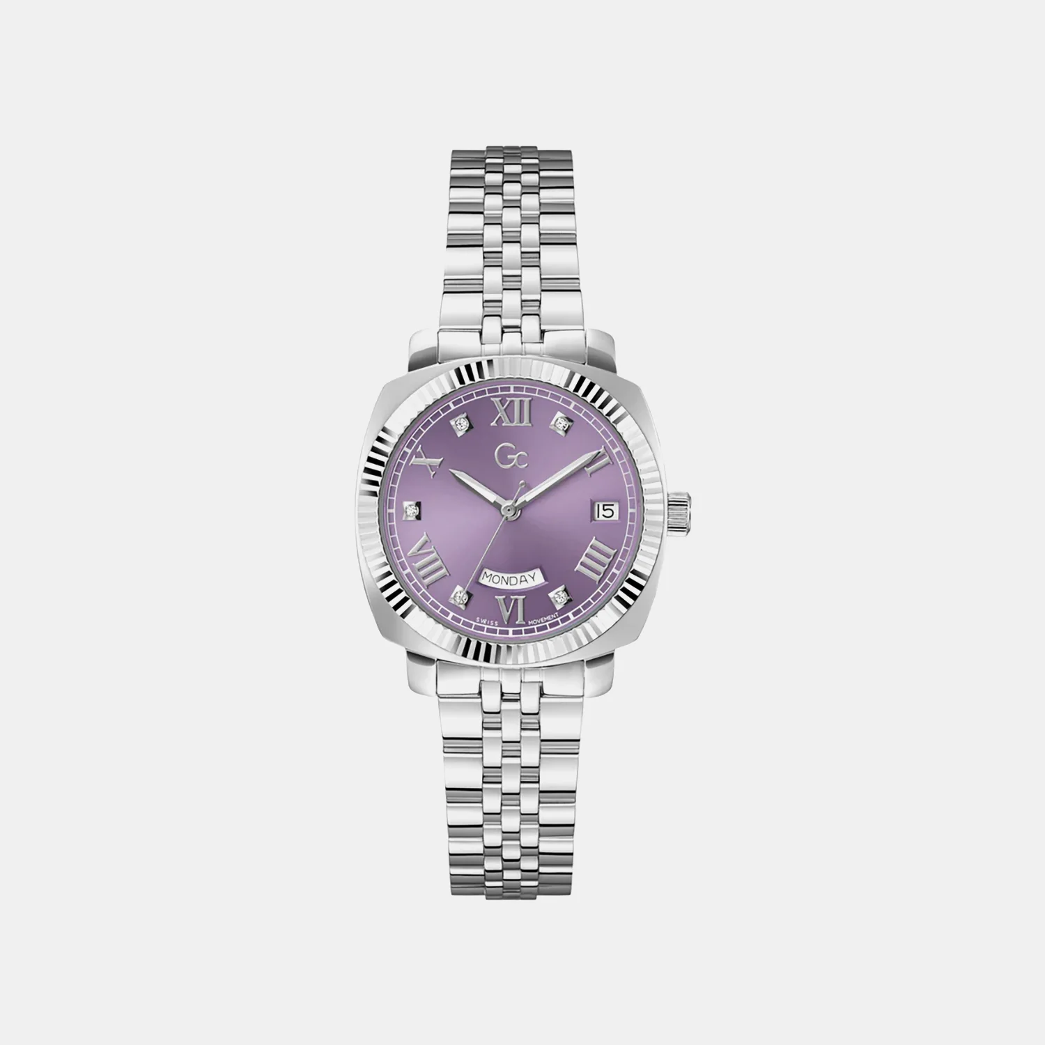 Dress Women Quartz Purple Dial Analog Stainless Steel Watch Z44005L3 - Image 4