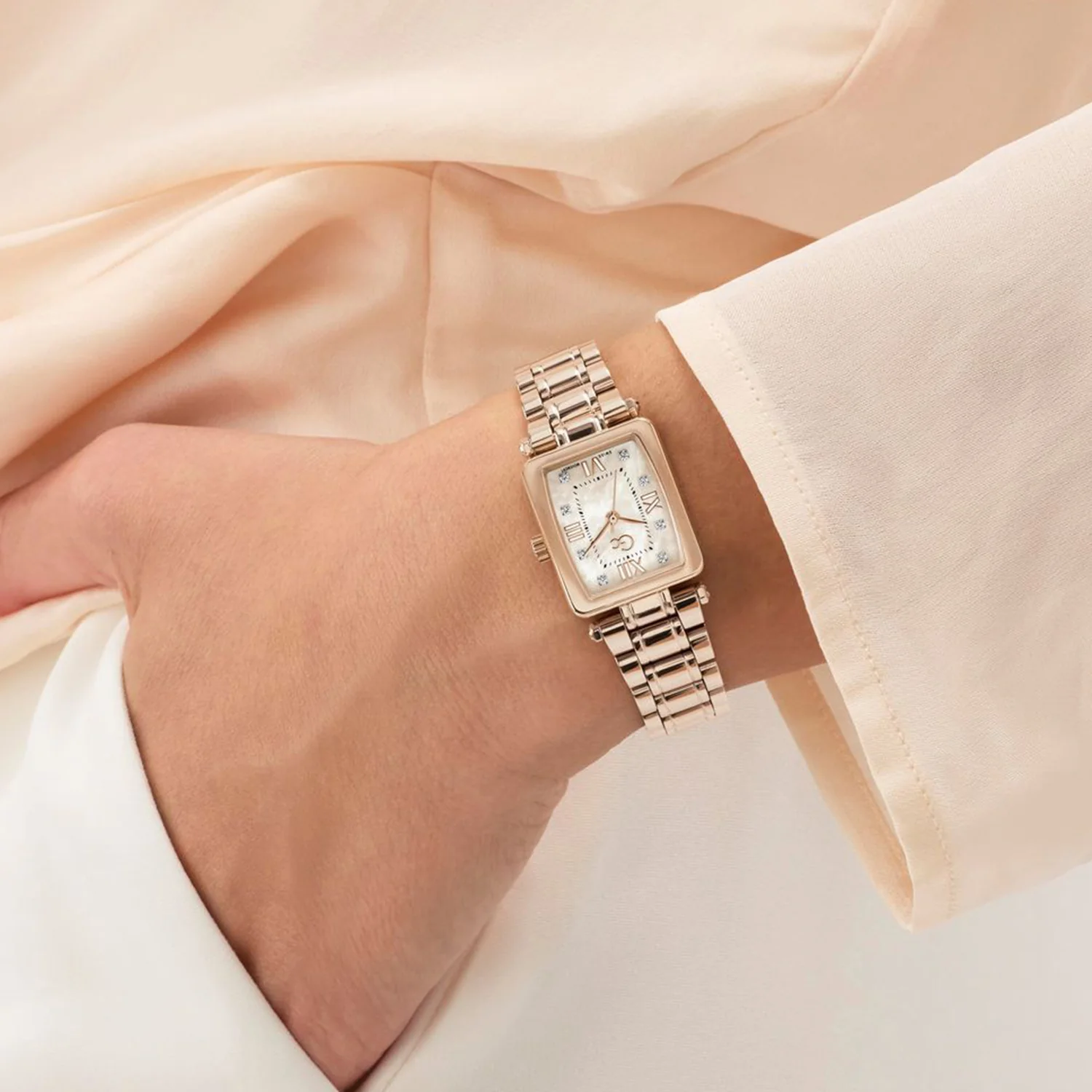 Dress Women Quartz Rose Gold Dial Analog Stainless Steel Watch Z71005L3 - Image 9