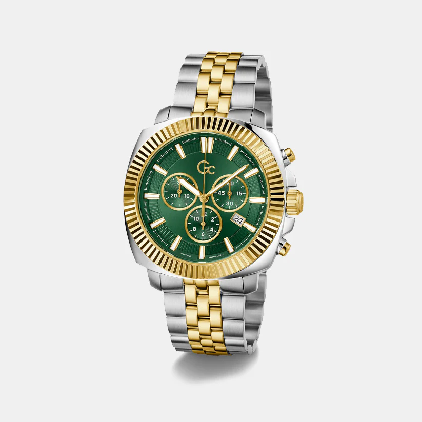 Flair Coussin Men Quartz Green Dial Chronograph Stainless Steel Watch Z46002G9MF - Image 2