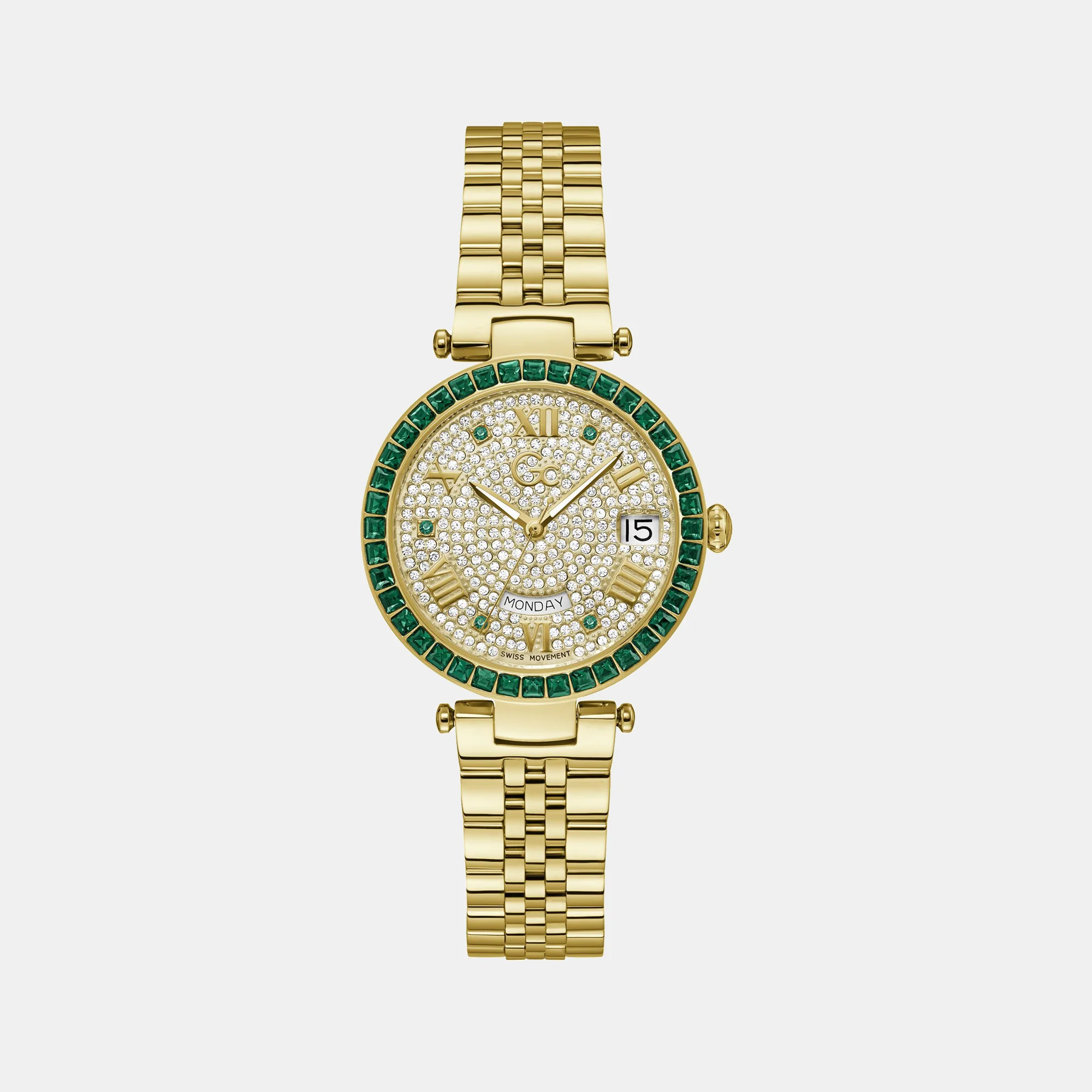 Flair Crystal Women Quartz White Dial Analog Stainless Steel Watch Z01013L1MF - Image 2