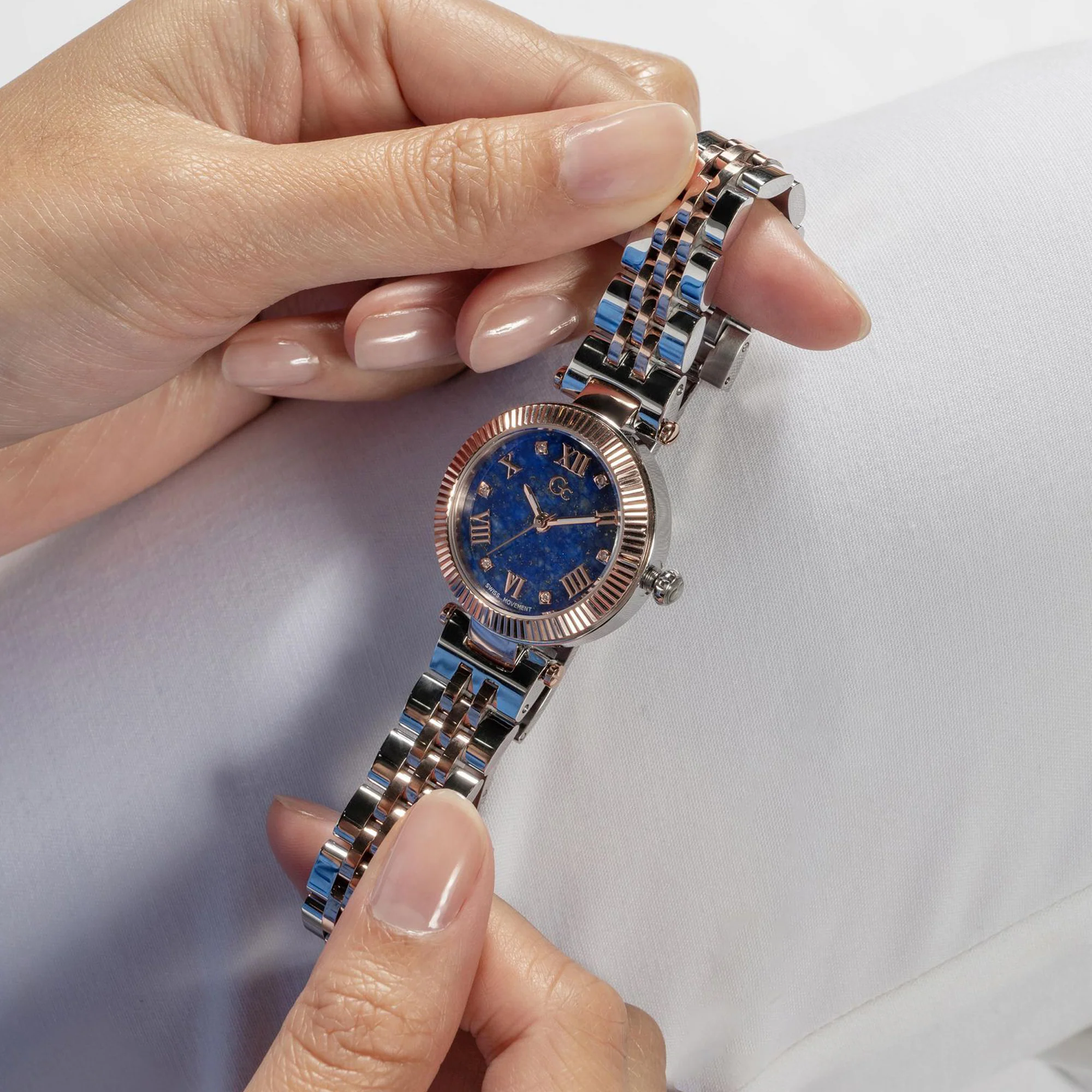 Flair Small Women Quartz Blue Dial Analog Stainless Steel Watch Z02004L7MF - Image 7