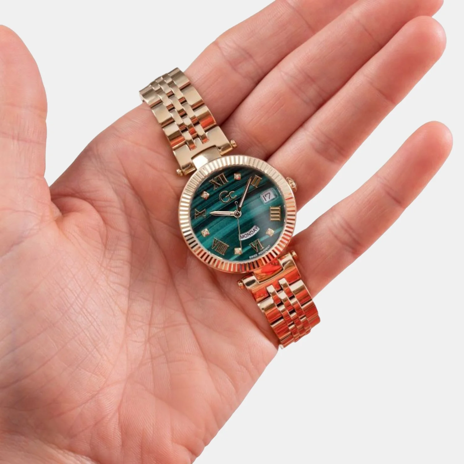 Flair Women Quartz Green Dial Analog Stainless Steel Watch Z01006L9MF - Image 6