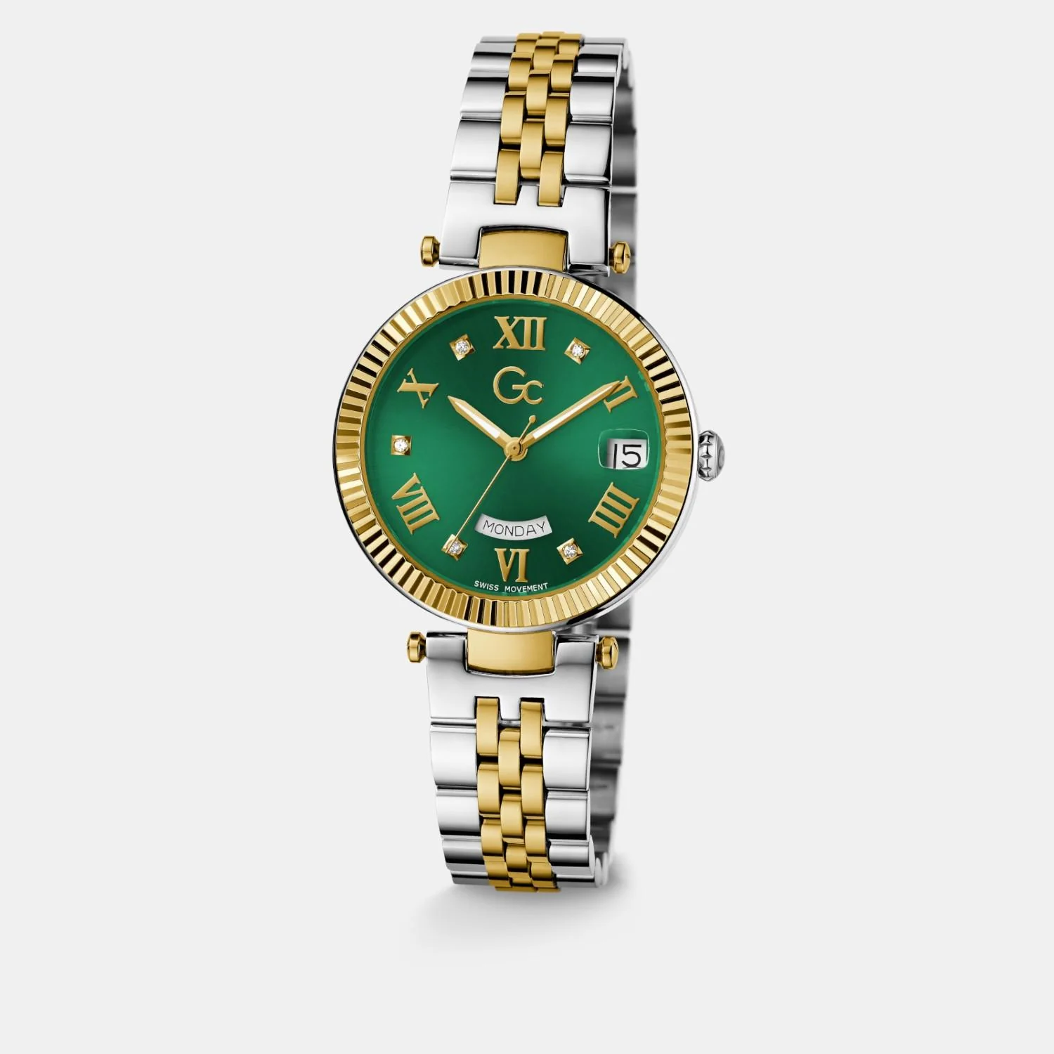 Flair Women Quartz Green Dial Analog Stainless Steel Watch Z01019L9MF - Image 2