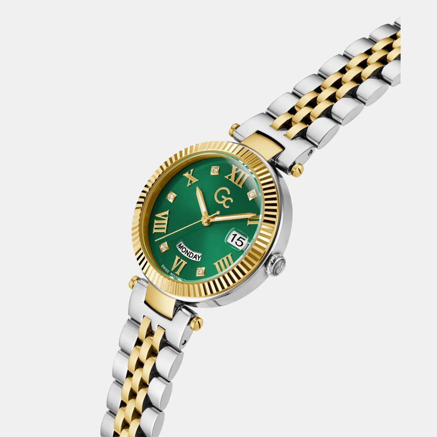 Flair Women Quartz Green Dial Analog Stainless Steel Watch Z01019L9MF - Image 3