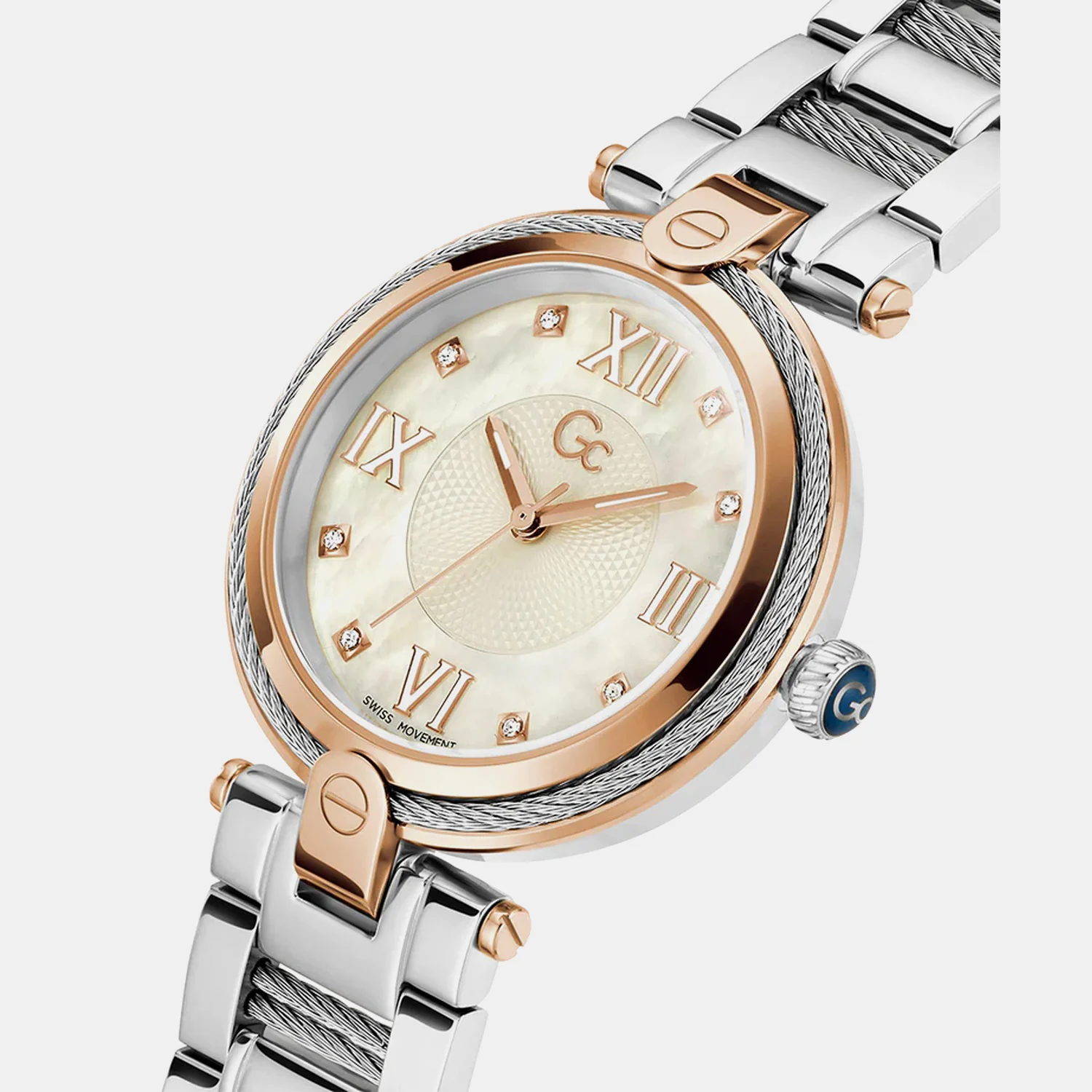 Fusion Cable Women Quartz White Dial Analog Stainless Steel Watch Z15002L1MF - Image 2