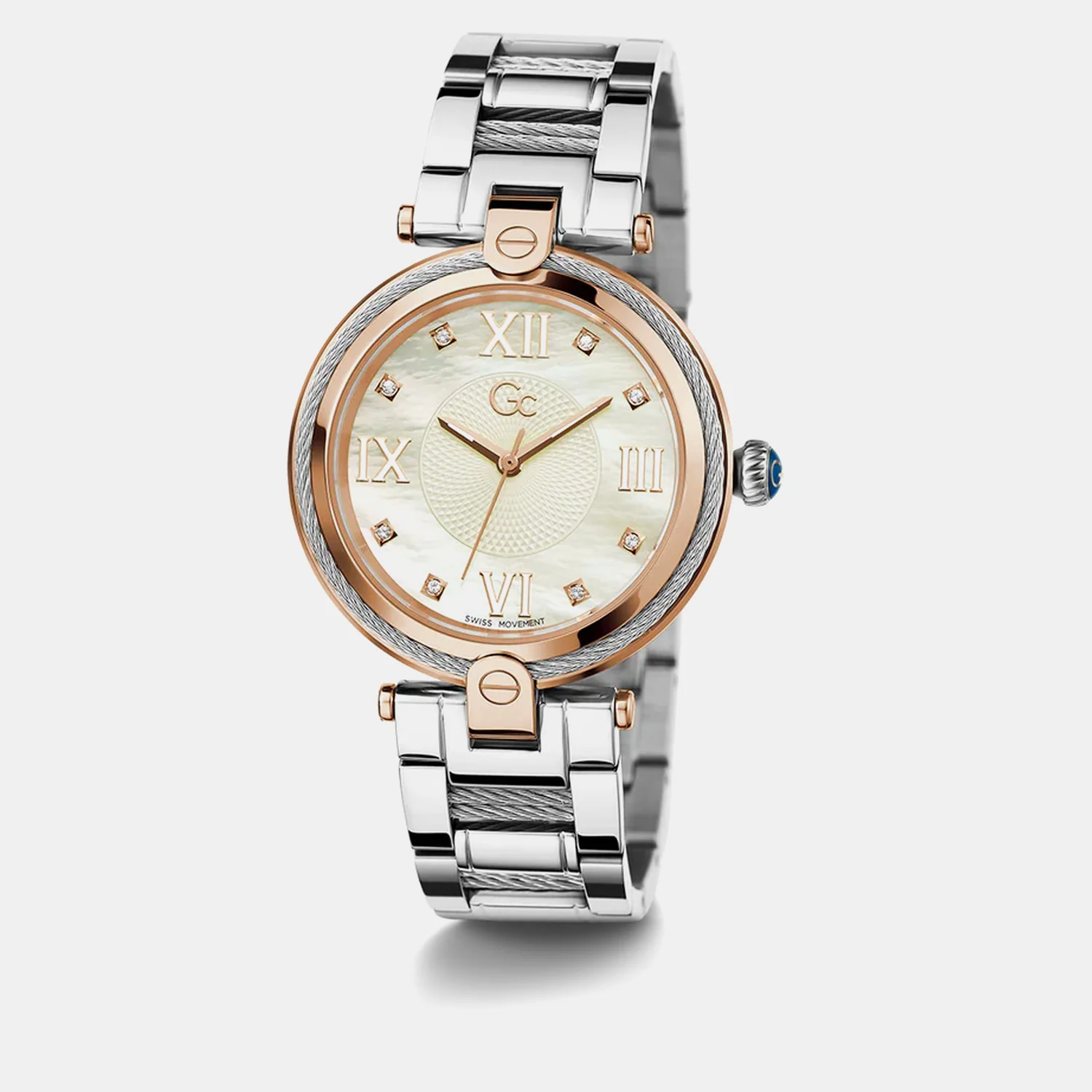 Fusion Cable Women Quartz White Dial Analog Stainless Steel Watch Z15002L1MF - Image 6