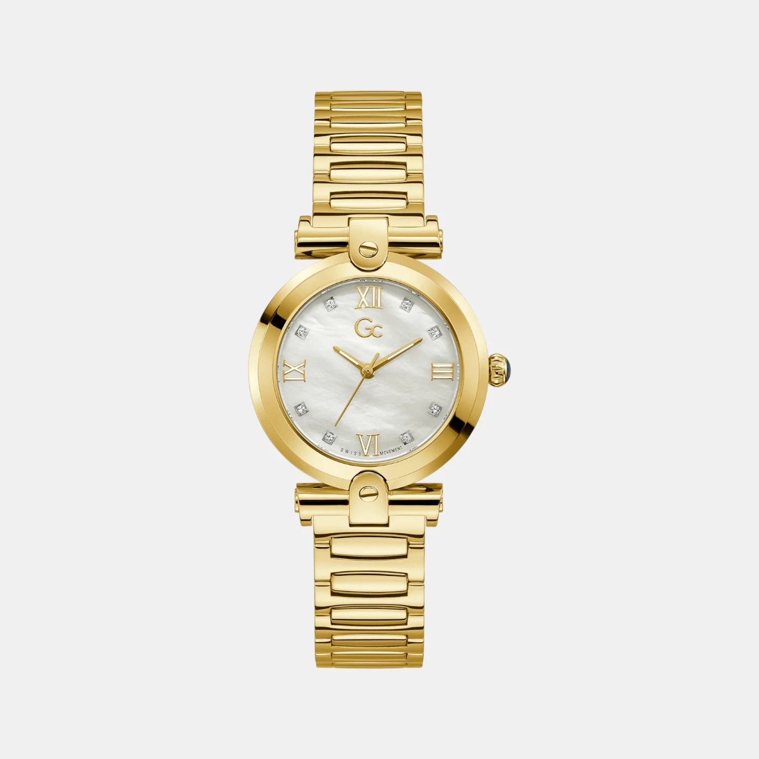 Fusion Women Quartz White Dial Analog Stainless Steel Watch Y96002L1MF