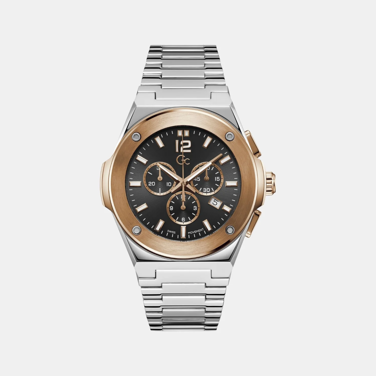 Idol Chrono Men Quartz Black Dial Chronograph Stainless Steel Watch Z33002G2MF