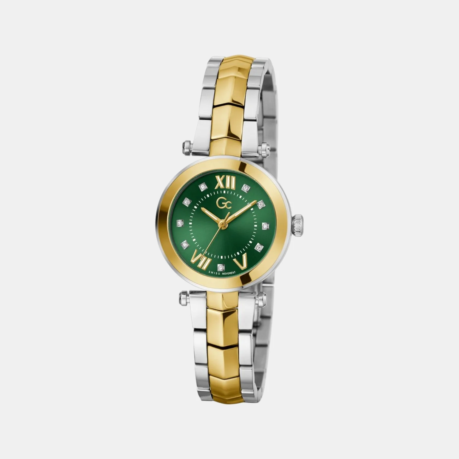 Gc Illusion Women Quartz Green Dial Analog Stainless Steel Watch Y93007L9 - Image 3