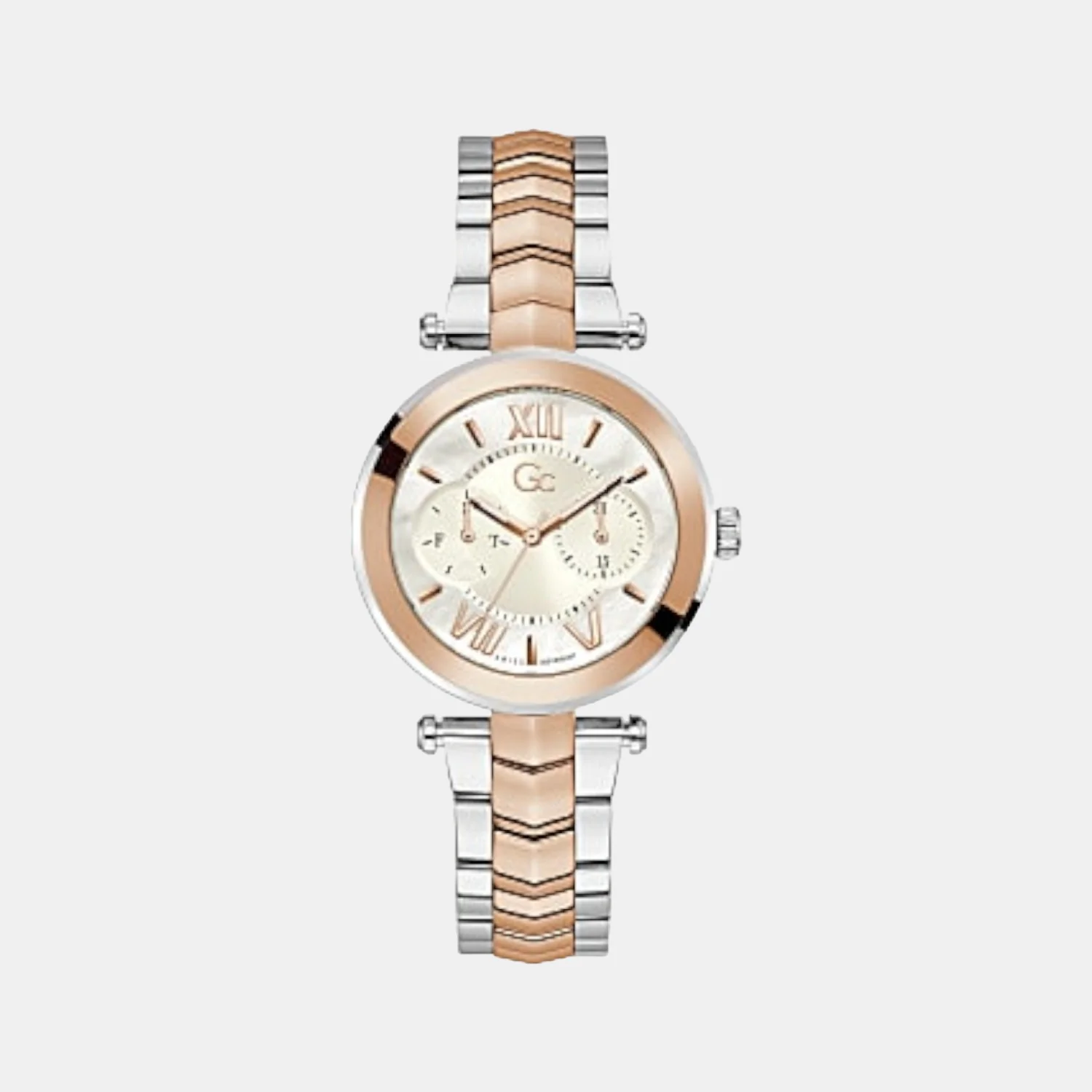Illusion Women Quartz White Dial Analog Stainless Steel Watch Y92001L1MF