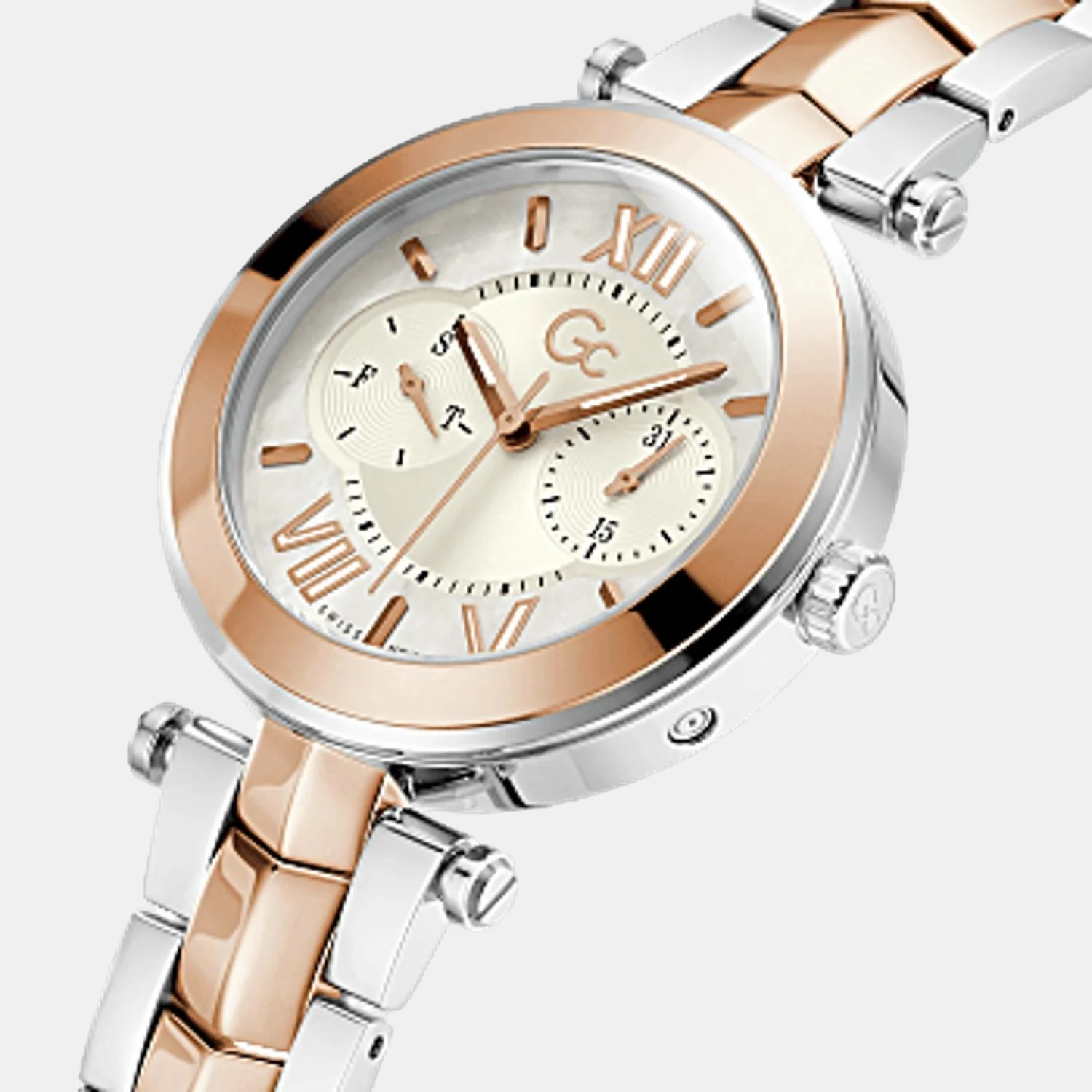 Illusion Women Quartz White Dial Analog Stainless Steel Watch Y92001L1MF - Image 4