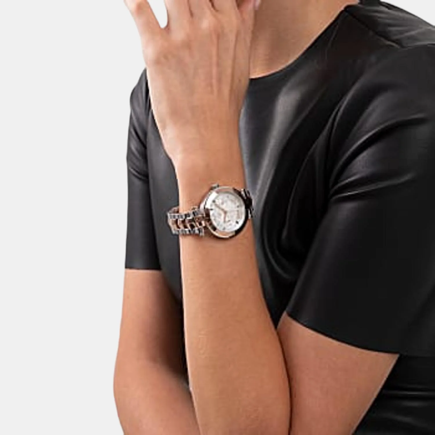 Illusion Women Quartz White Dial Analog Stainless Steel Watch Y92001L1MF - Image 6