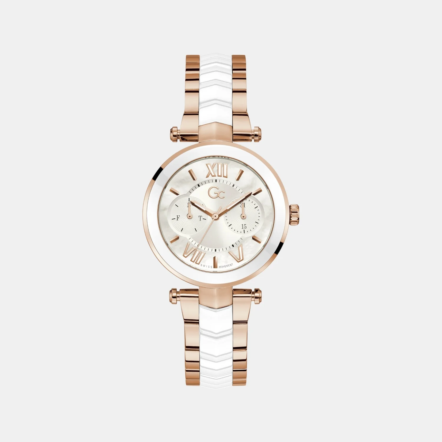 Illusion Women Quartz White Dial Analog Stainless Steel Watch Y92005L1MF