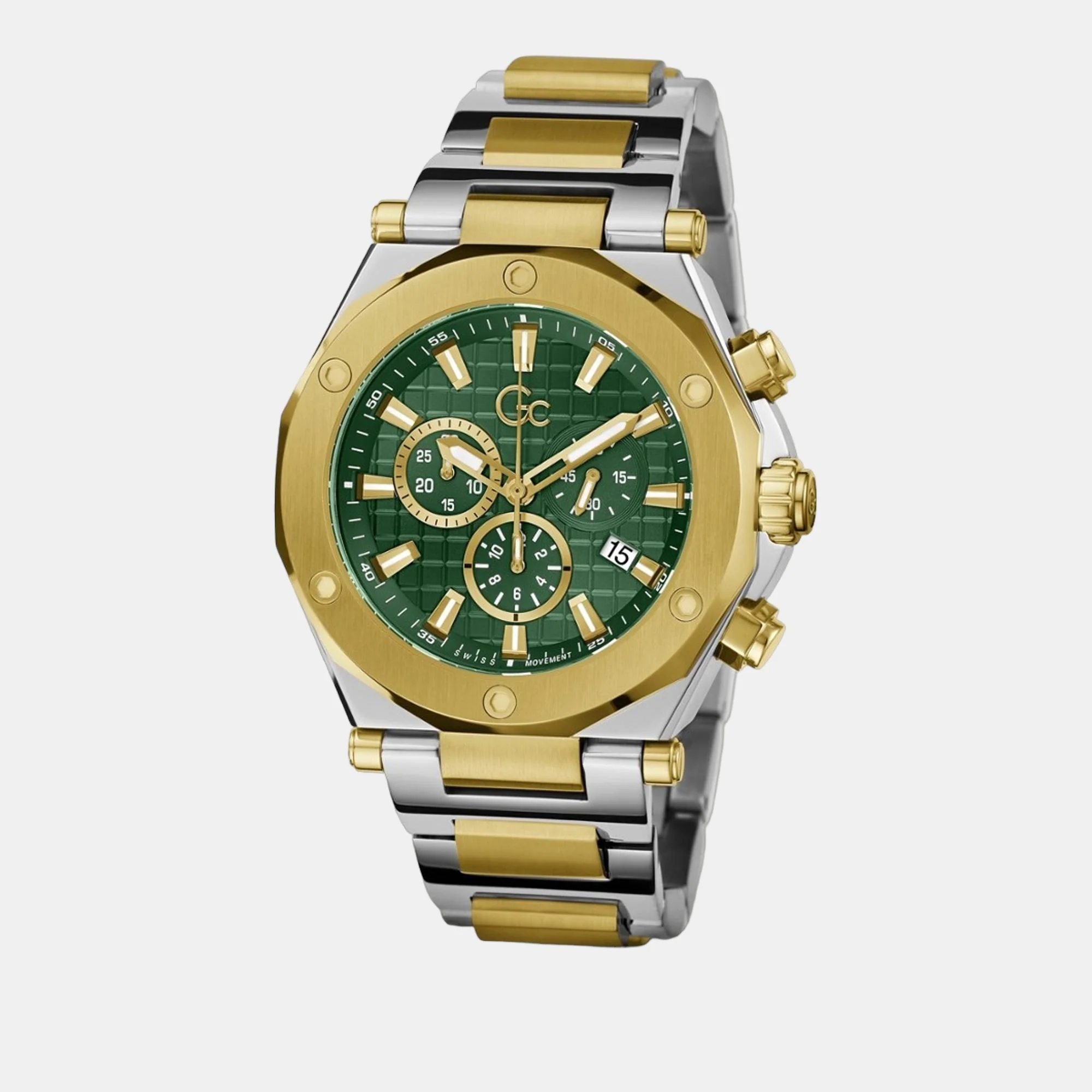 Legacy Men Quartz Green Dial Chronograph Stainless Steel Watch Z18003G9MF - Image 3
