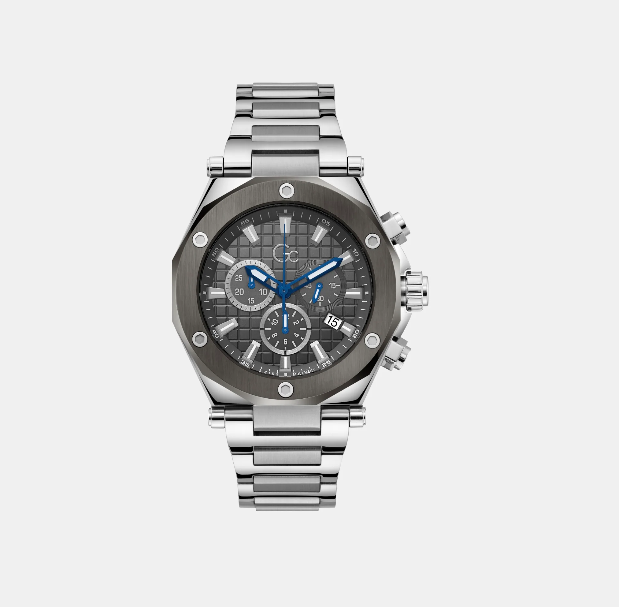 Legacy Men Quartz Grey Dial Chronograph Stainless Steel Watch Z18002G5MF - Image 2