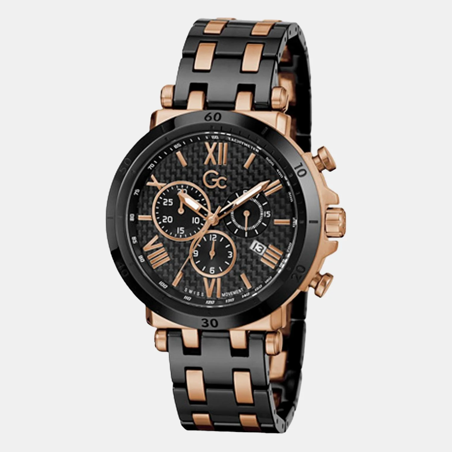 Men Quartz Black Dial Chronograph Stainless Steel Watch Y44007G2MF - Image 5