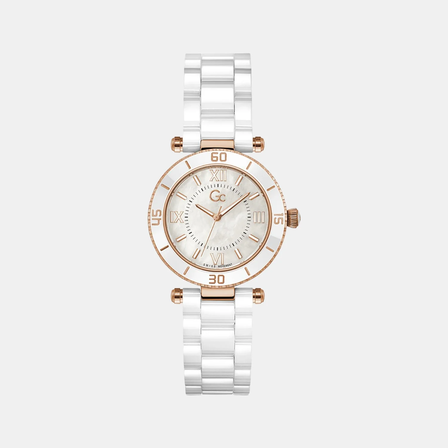 Muse Women Quartz White Dial Analog Stainless Steel Watch Z05007L1MF