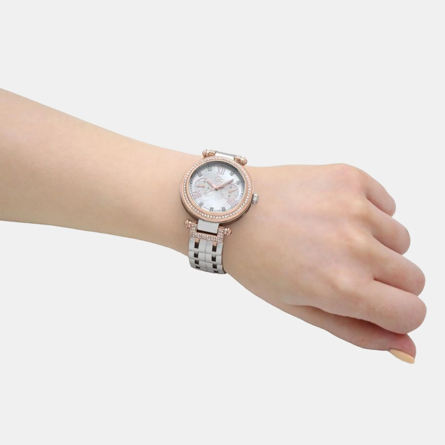 Prime Chic Women Quartz White Dial Analog Stainless Steel Watch Y78003L1MF - Image 4