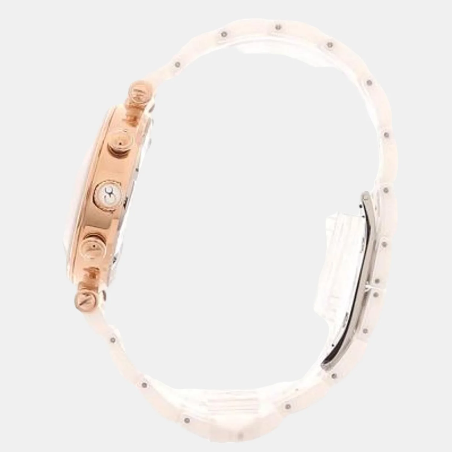 PrimeChic Women Quartz White Dial Chronograph Ceramic Watch Y65001L1MF - Image 8