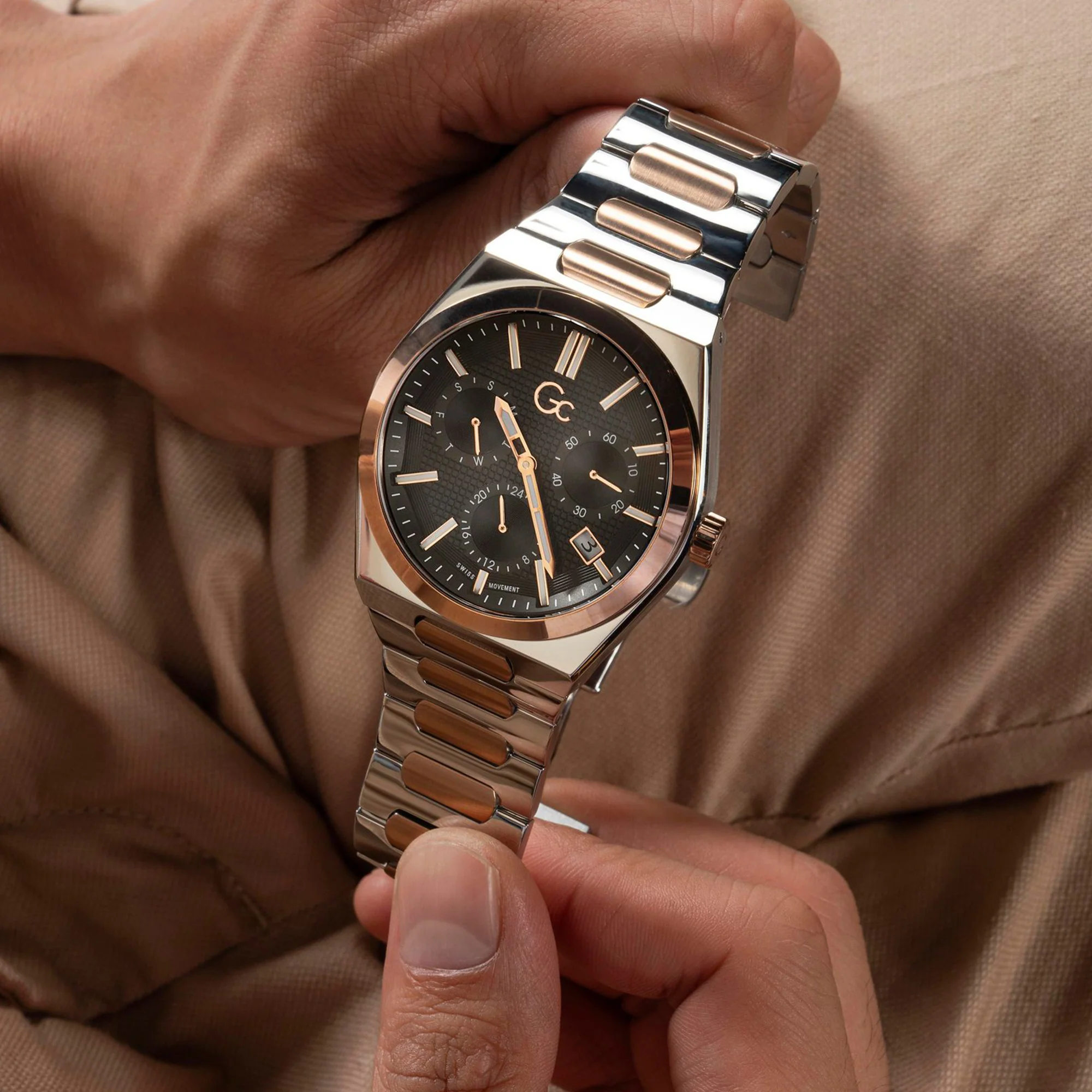 Prodigy Multi Metal Men Quartz Black Dial Chronograph Stainless Steel Watch Z40001G2MF - Image 7