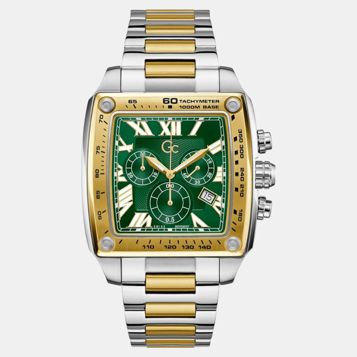 Retro Fit Men Quartz Green Dial Chronograph Stainless Steel Watch Z56006G9 - Image 3