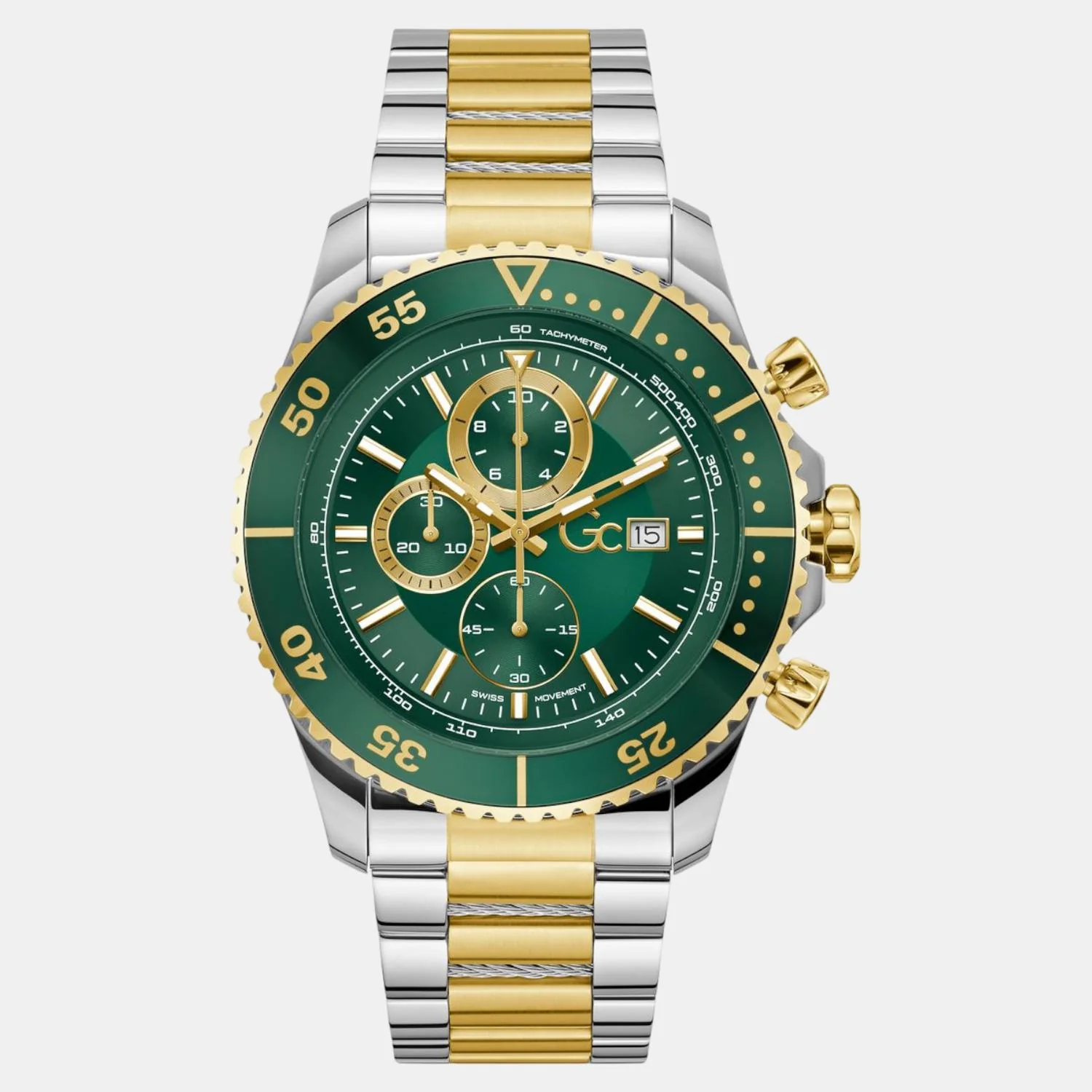 SpeedRacer Women Quartz Green Dial Chronograph Stainless Steel Watch Z51006G9 - Image 3