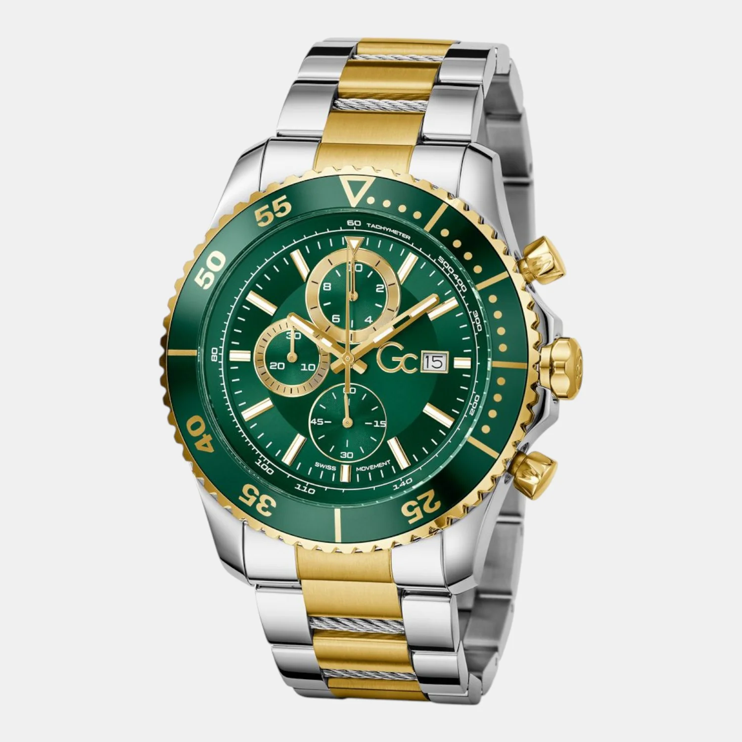 SpeedRacer Women Quartz Green Dial Chronograph Stainless Steel Watch Z51006G9 - Image 4