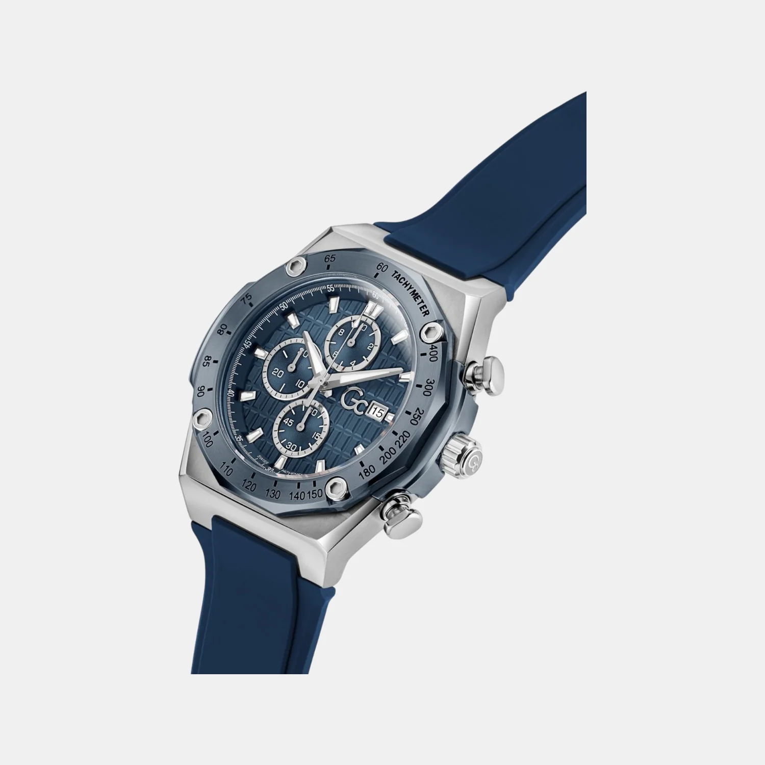 Sportchic Men Quartz Blue Dial Chronograph Silicone Watch Z68003G7 - Image 3