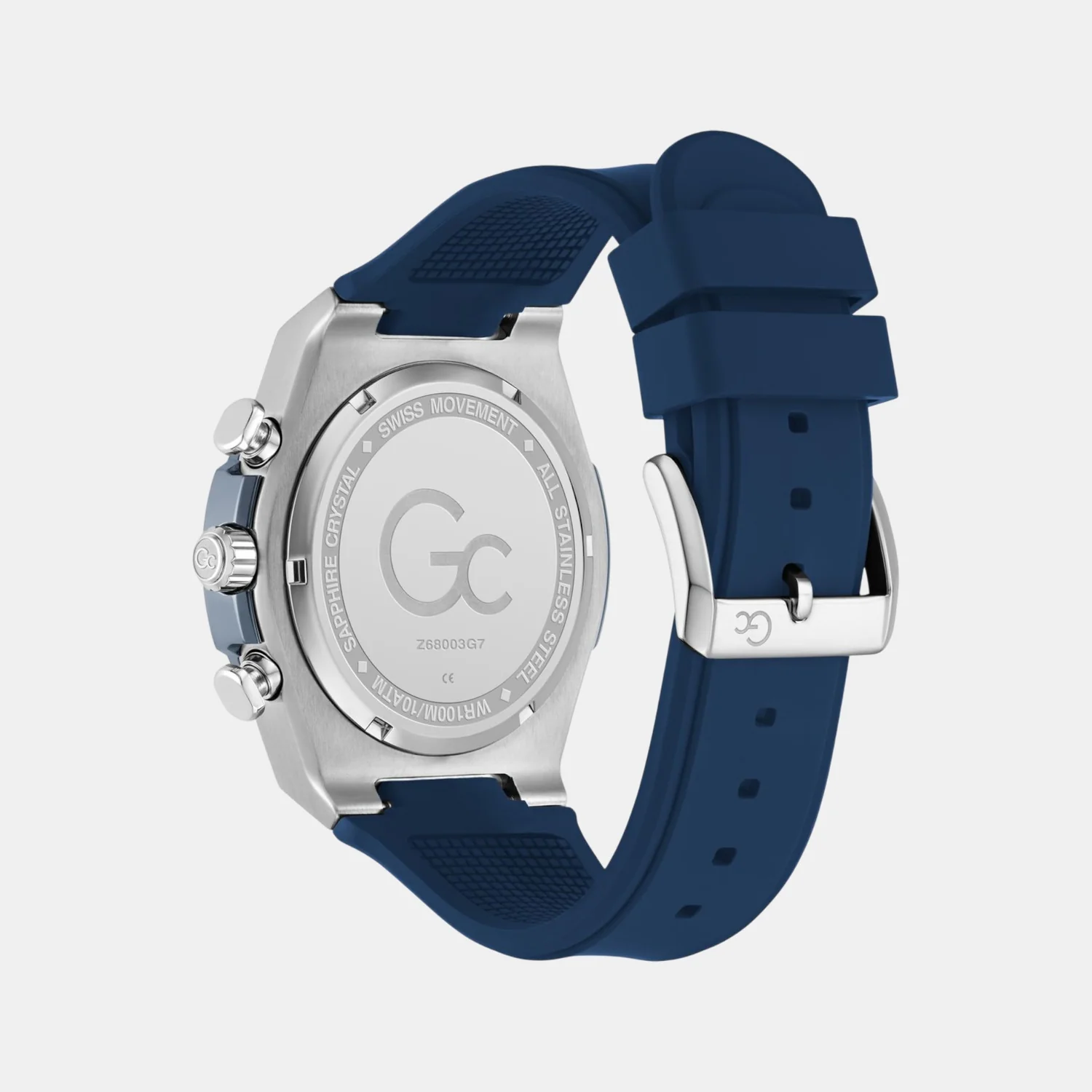 Sportchic Men Quartz Blue Dial Chronograph Silicone Watch Z68003G7 - Image 5