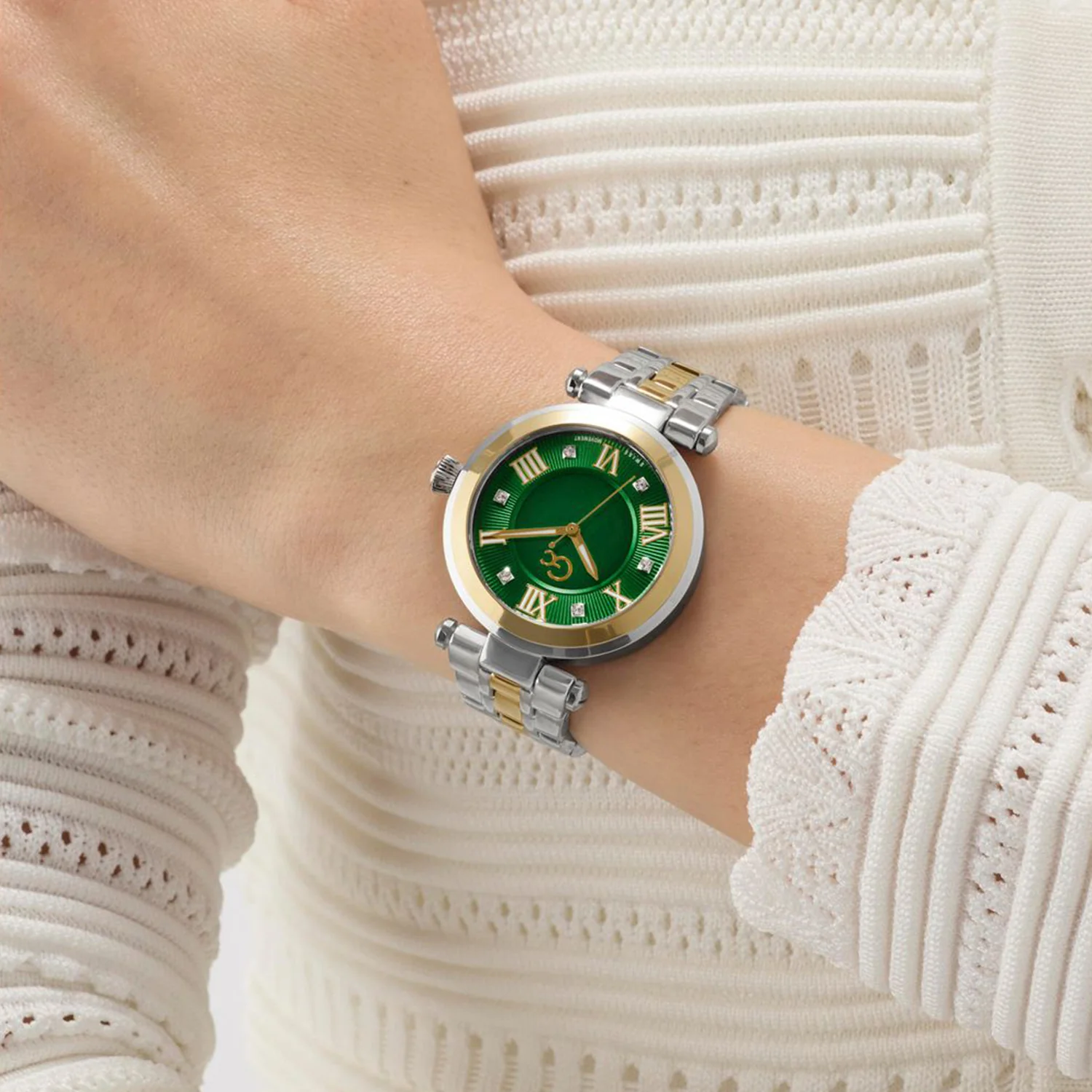 Sportchic Women Quartz Green Dial Analog Stainless Steel Watch Z63004L9 - Image 5