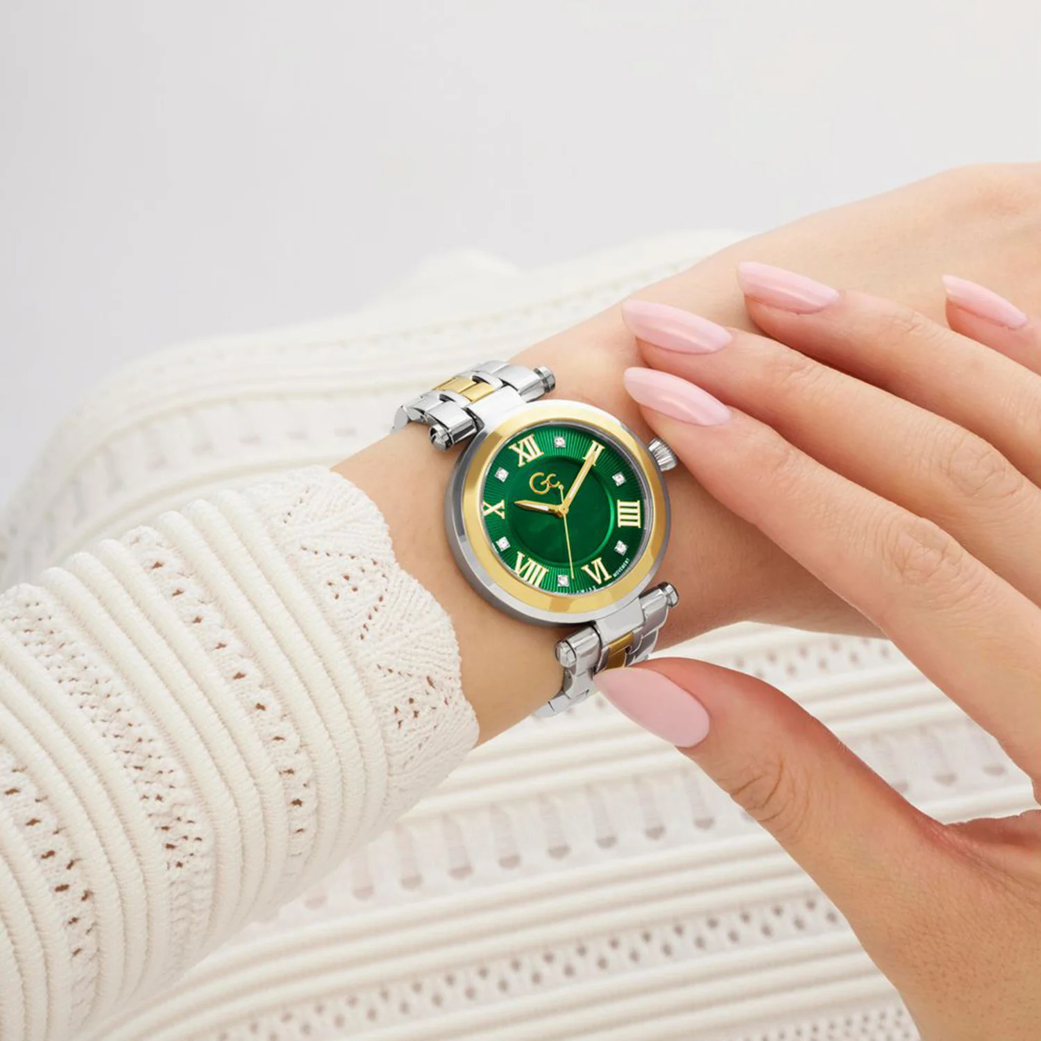 Sportchic Women Quartz Green Dial Analog Stainless Steel Watch Z63004L9 - Image 6