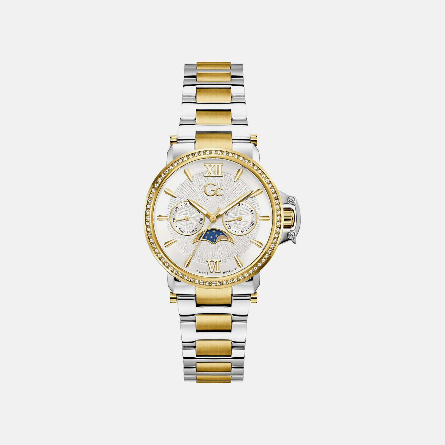 Sportchic Women Quartz White Dial Analog Stainless Steel Watch Z69003L6