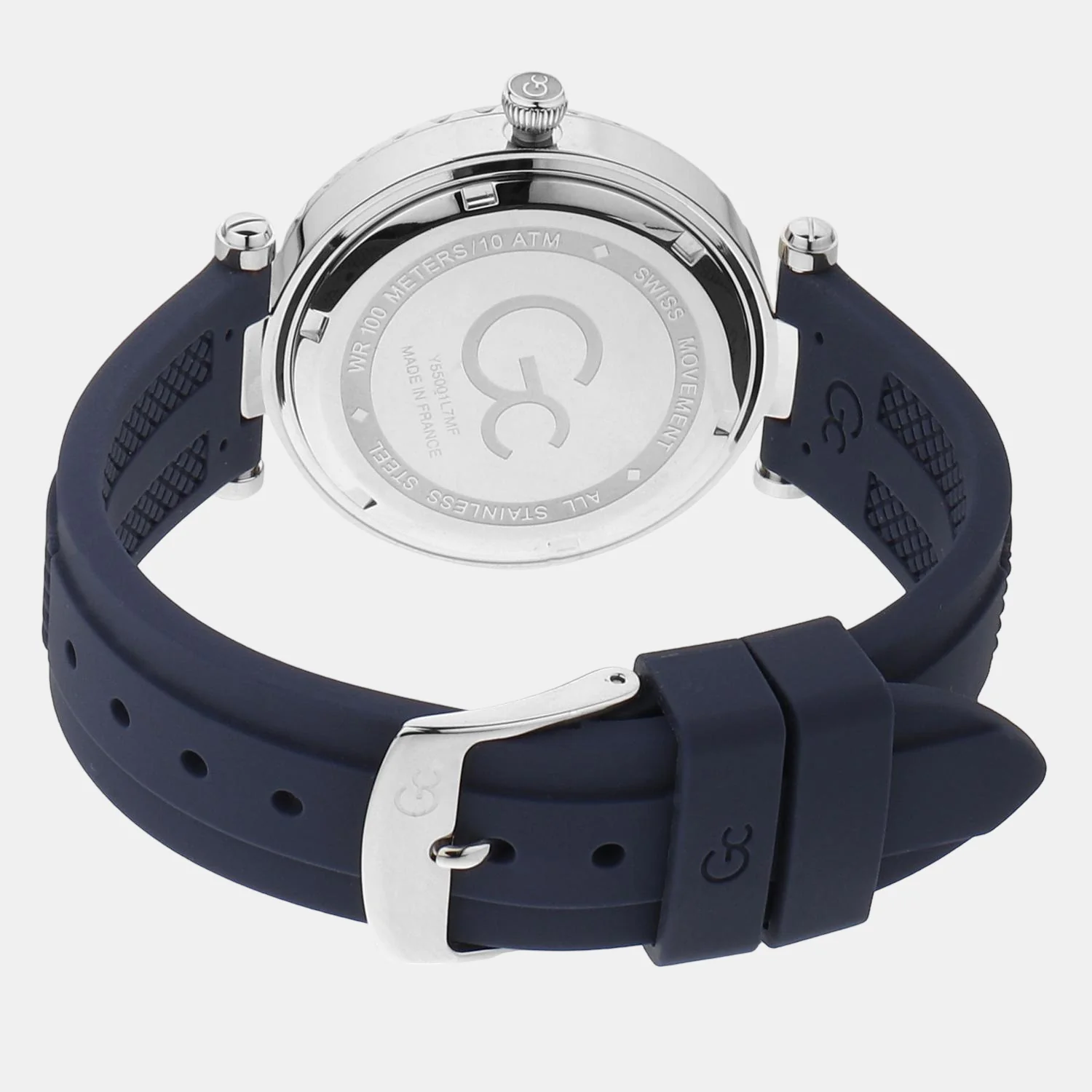 Women Quartz Black Dial Analog Silicone Watch Y55001L7 - Image 4
