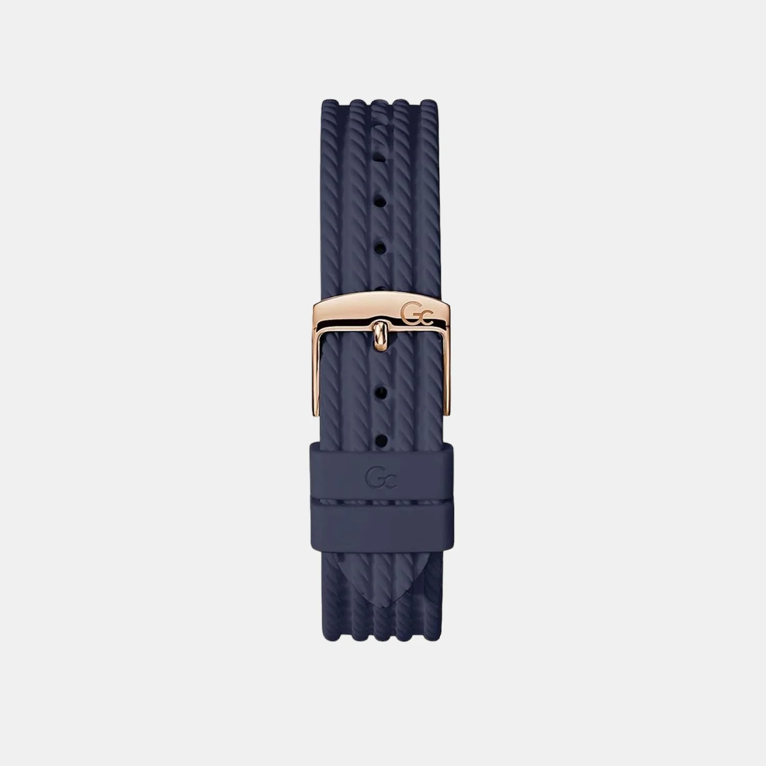Women Quartz Blue Dial Chronograph Silicone Watch Y16005L7MF - Image 2