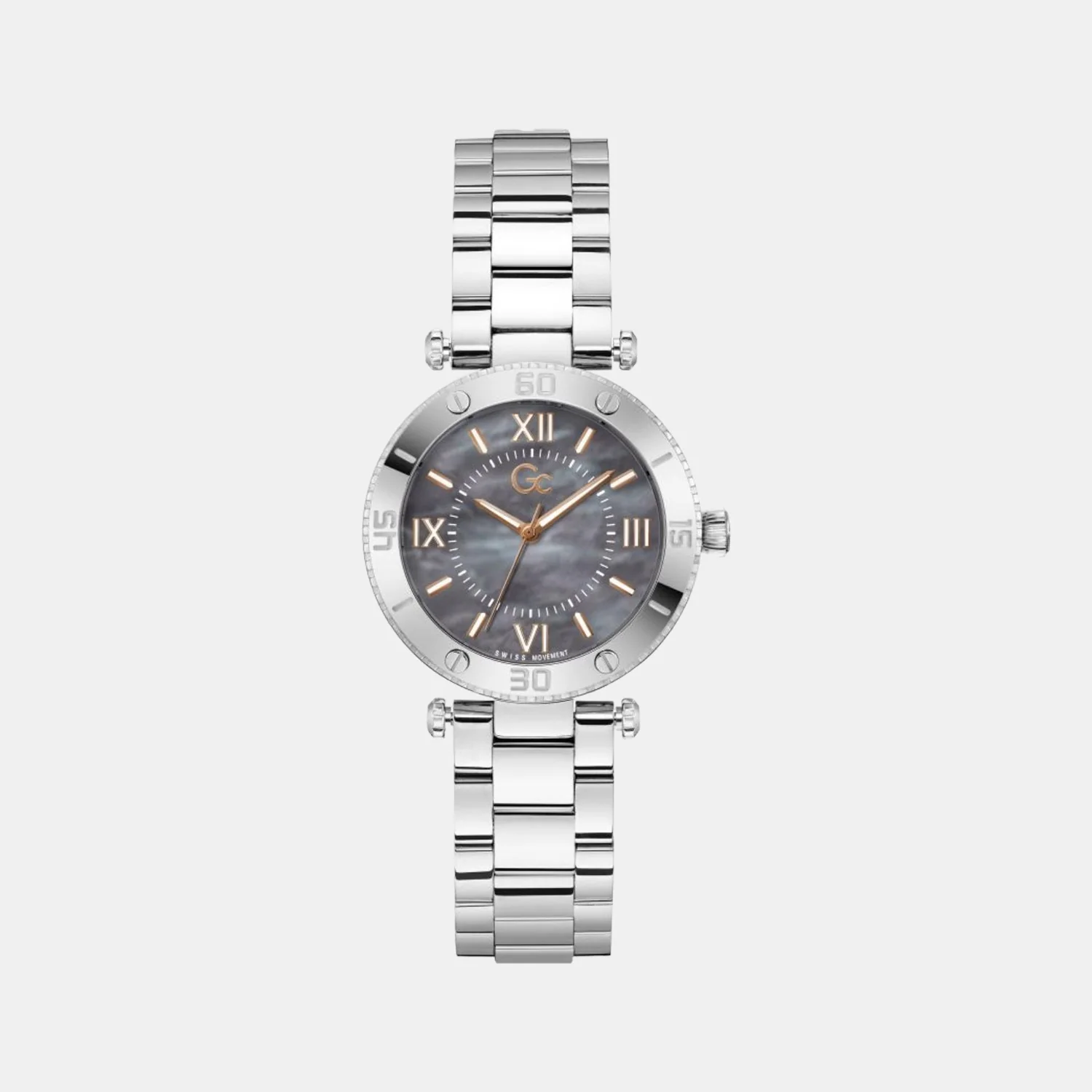 Women Quartz Grey Dial Analog Stainless Steel Watch Z05001L5MF