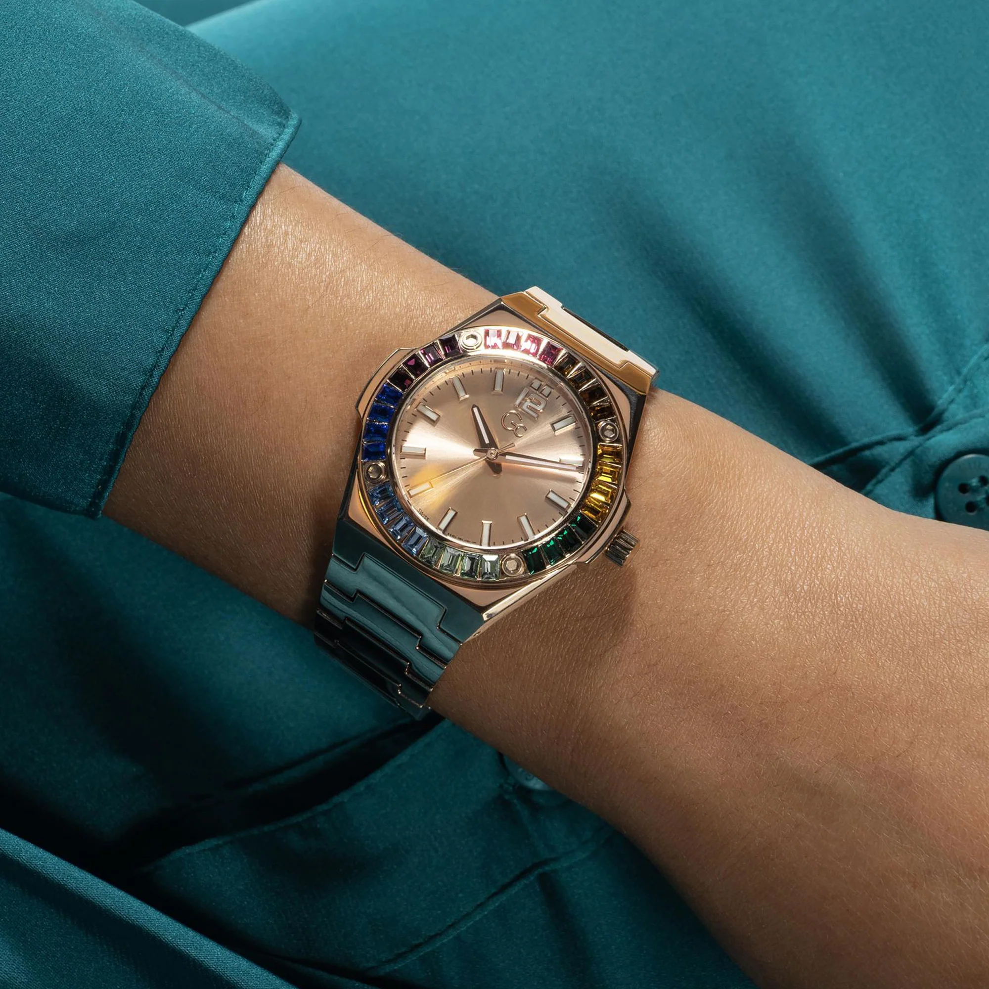Women Quartz Rose Gold Dial Analog Stainless Steel Watch Z34004L3MF - Image 7
