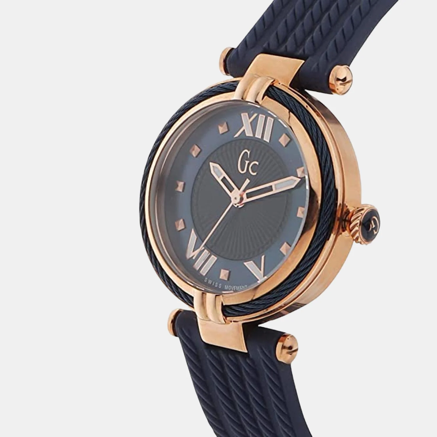 Women Quartz Two Tone Dial Analog Silicone Watch Y18005L7MF - Image 2
