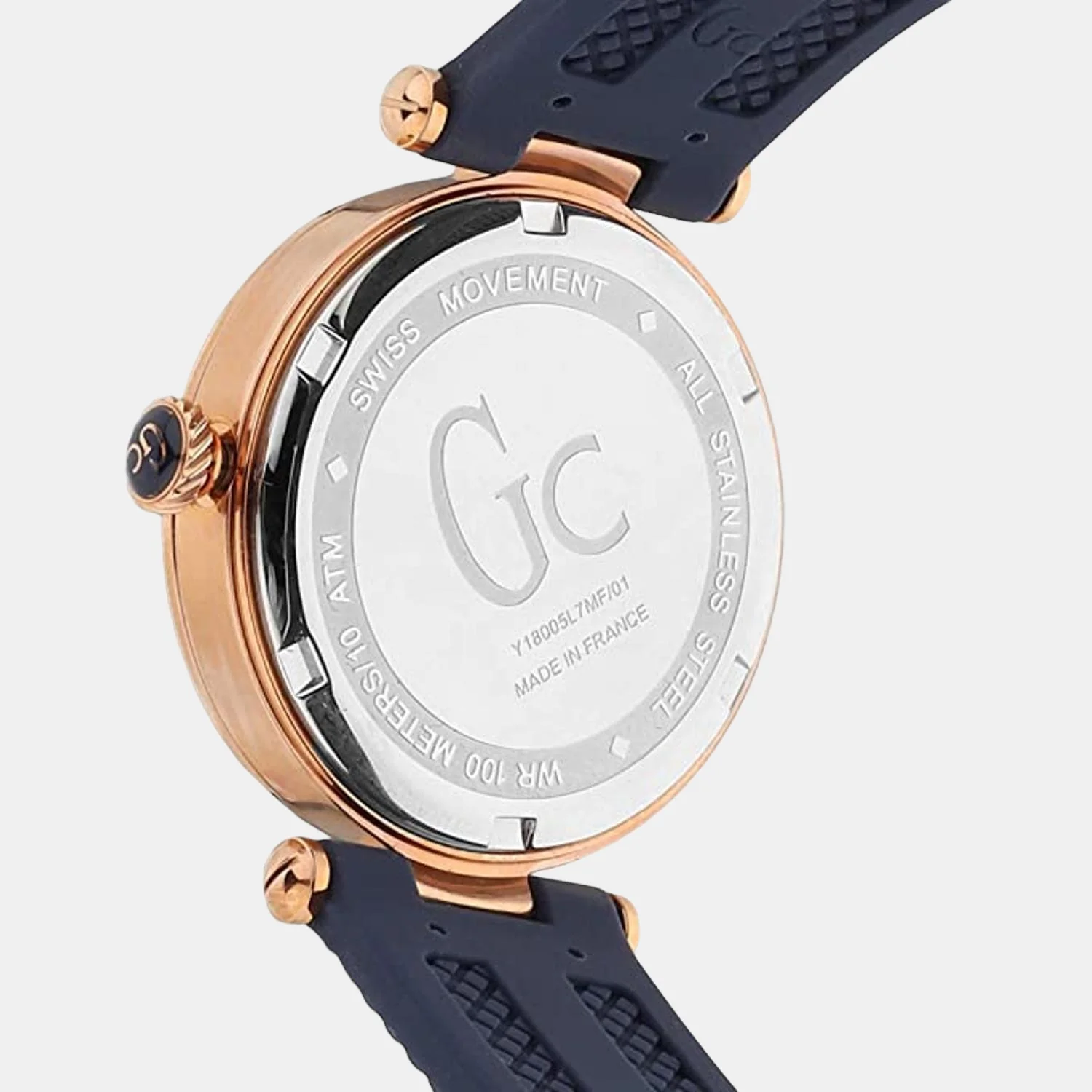 Women Quartz Two Tone Dial Analog Silicone Watch Y18005L7MF - Image 3