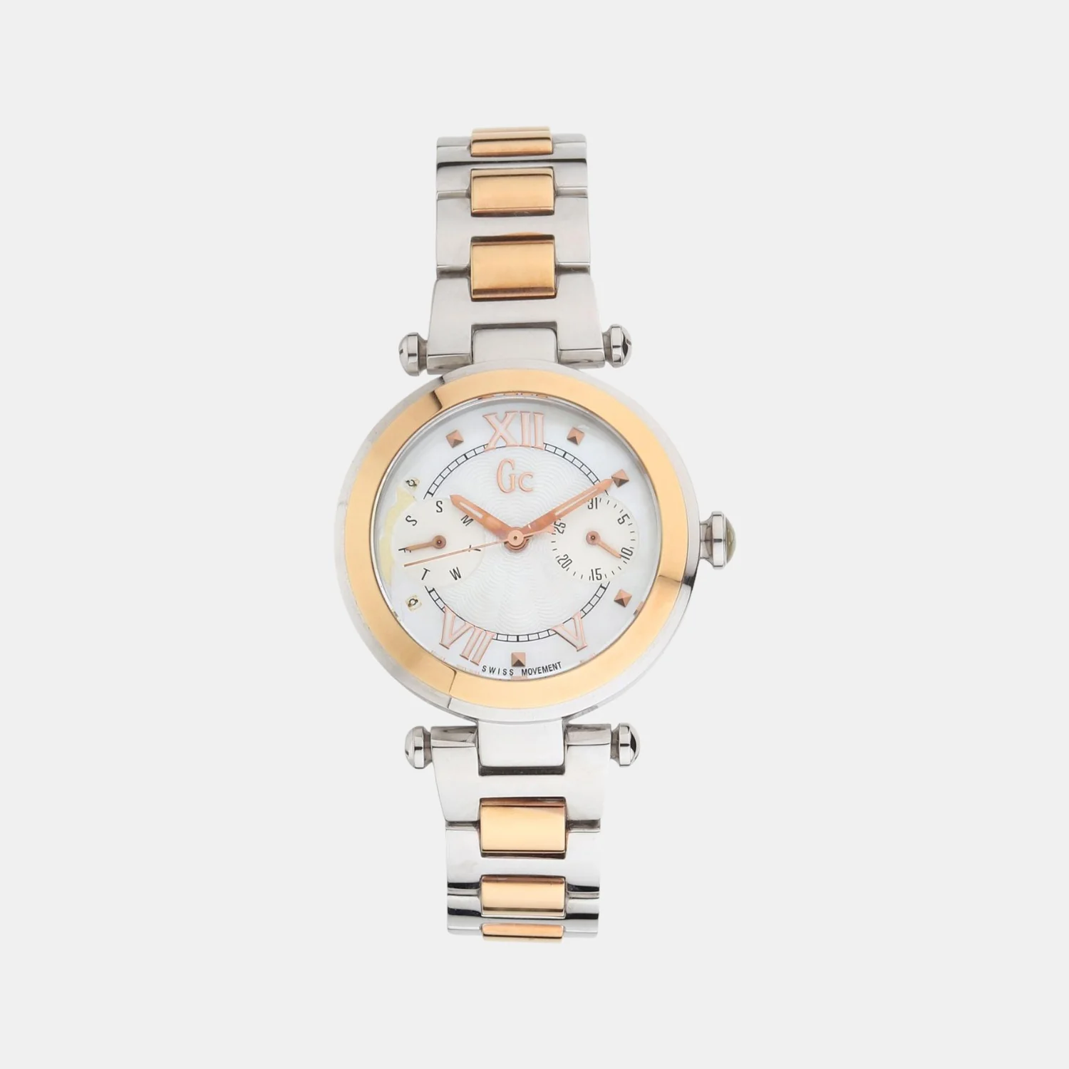 Women Quartz White Dial Analog Stainless Steel Watch Y06002L1