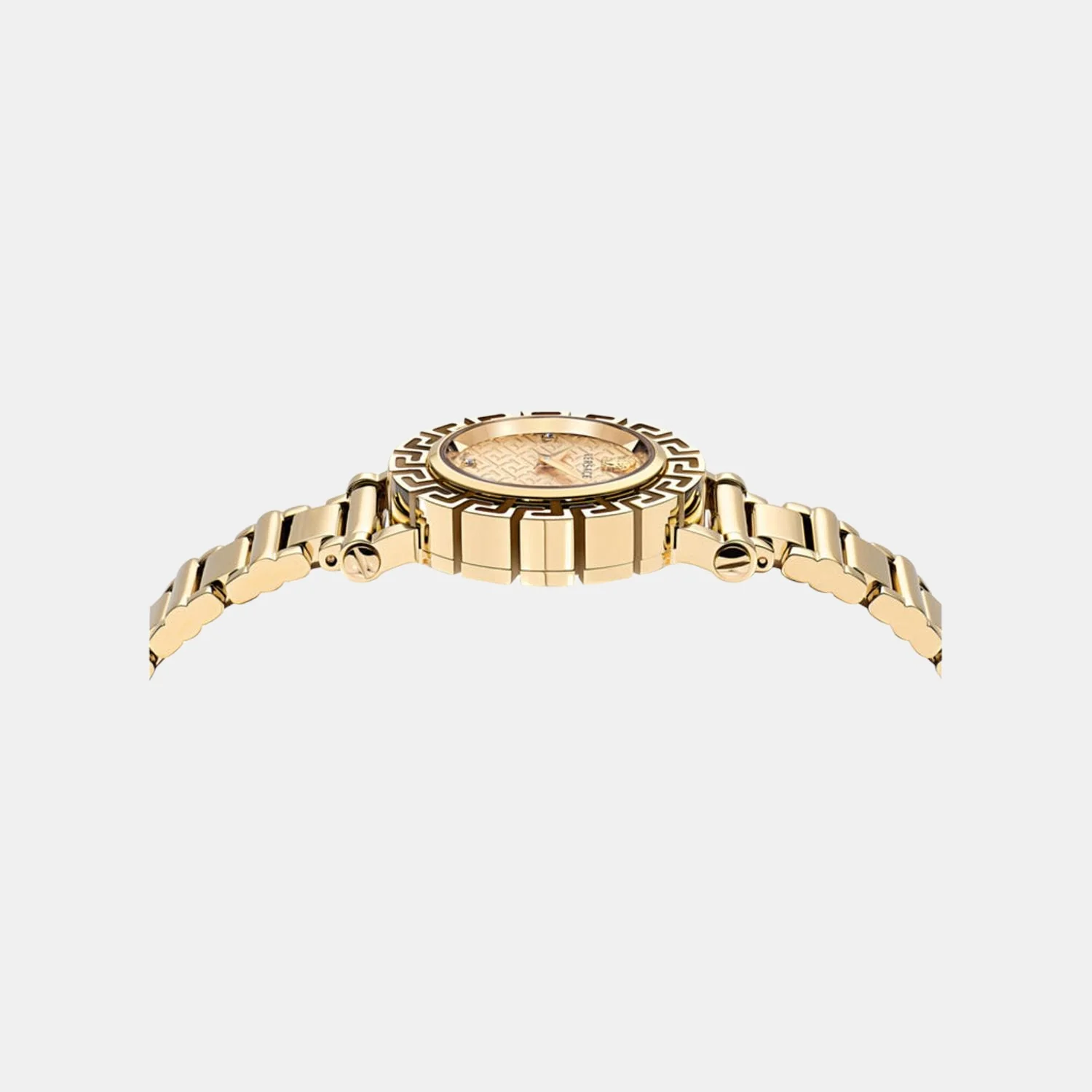 Greca Glam Women Quartz Gold Dial Analog Stainless Steel Watch VE2Q00422 - Image 2