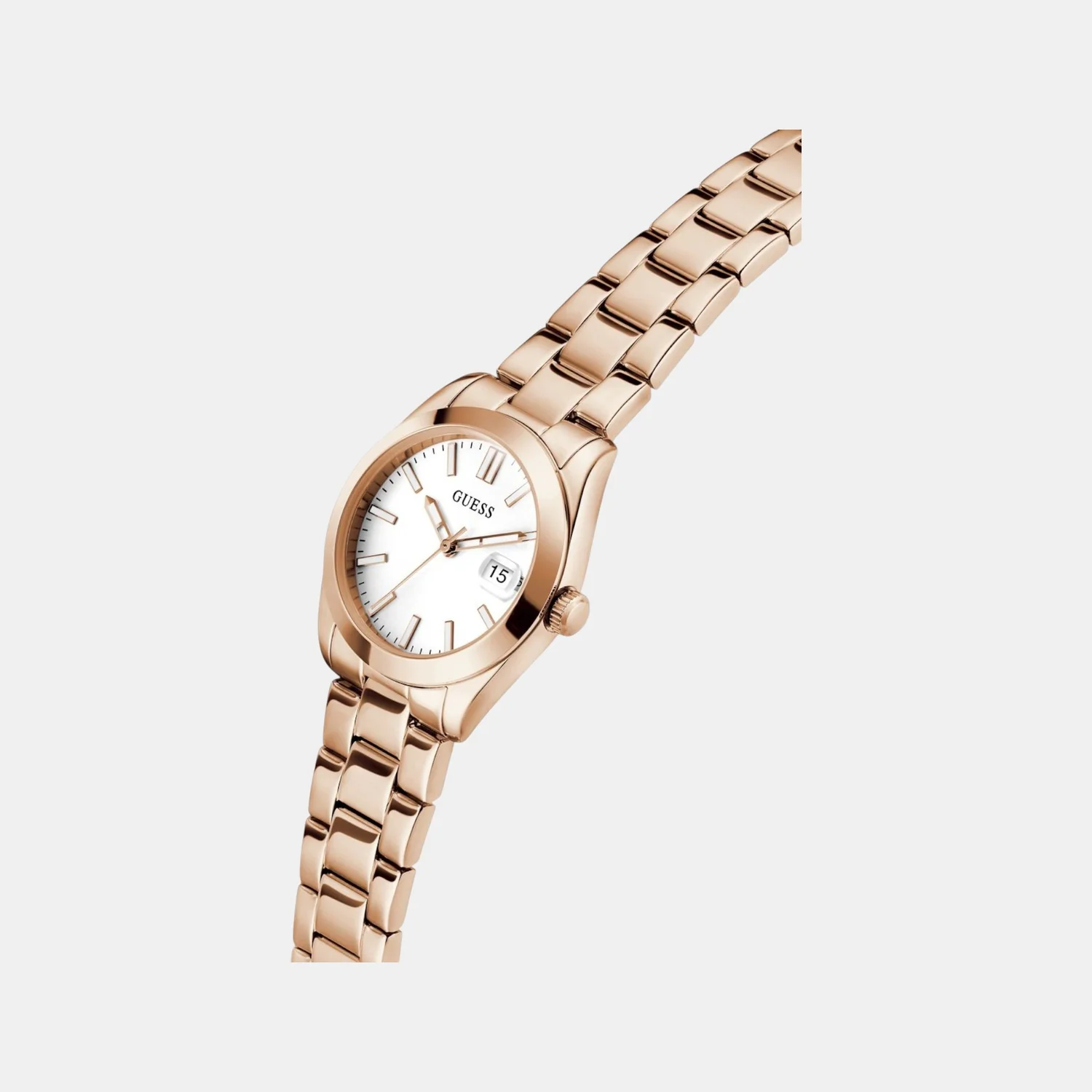 Alice Women Quartz White Dial Analog Recycled Steel Watch GW0934L4 - Image 4