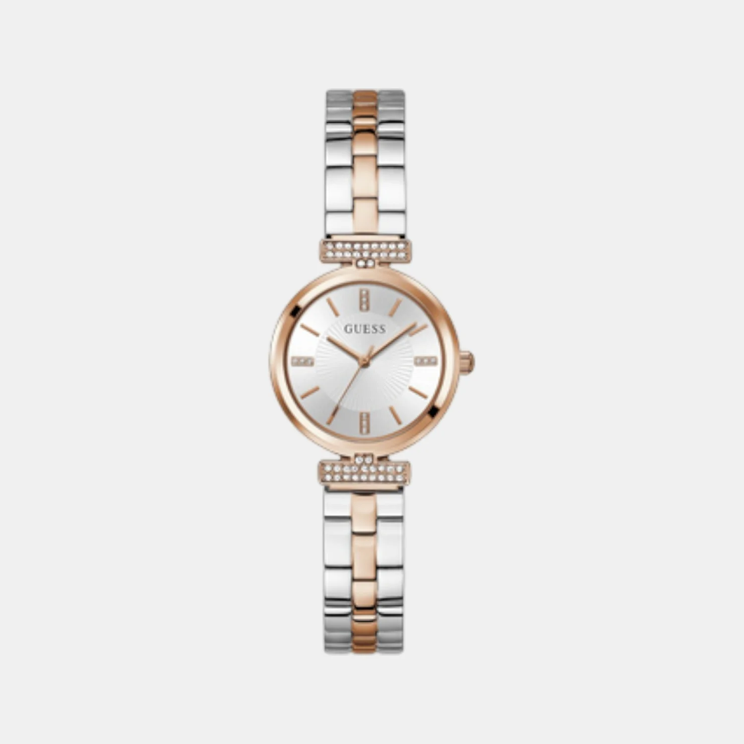 Array Women Quartz Silver Dial Analog Stainless Steel Watch GW0762L4
