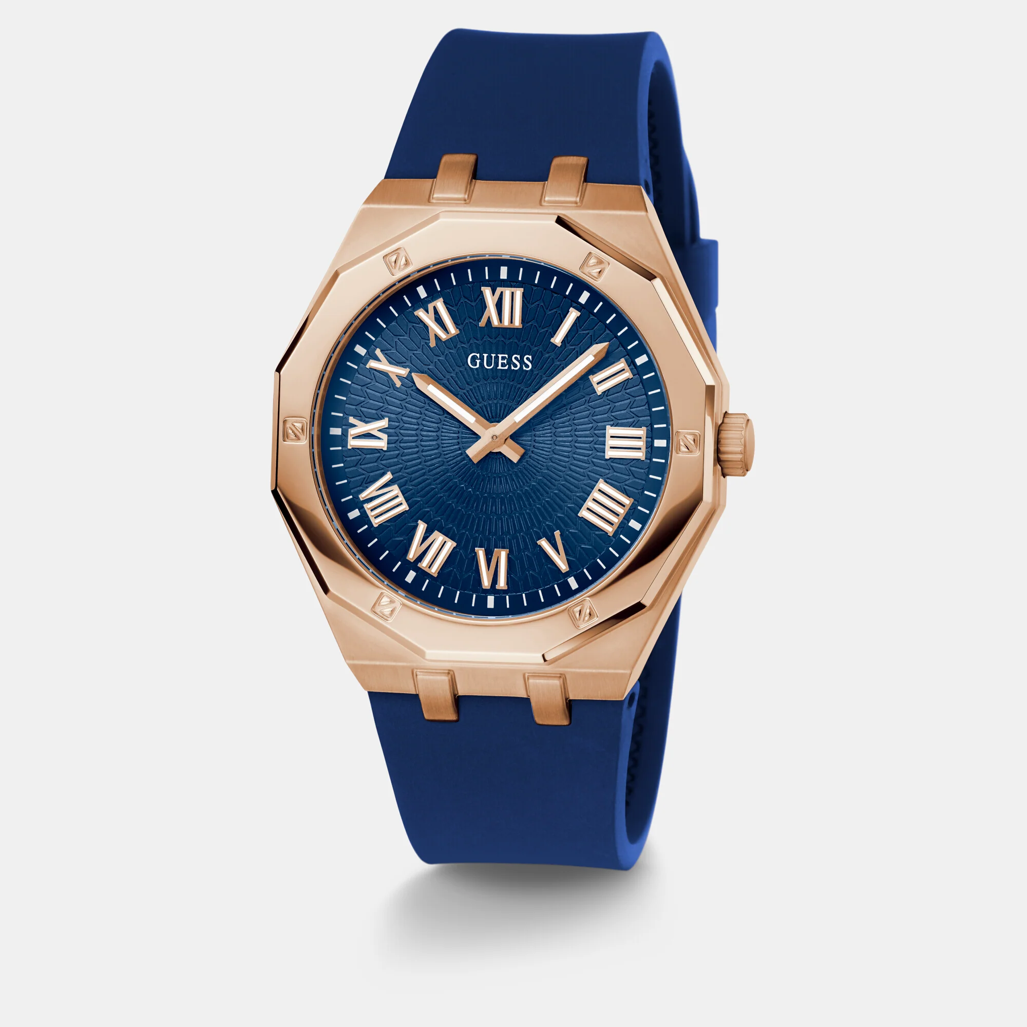 Asset Men Quartz Blue Dial Analog Silicone Watch GW0663G3 - Image 4