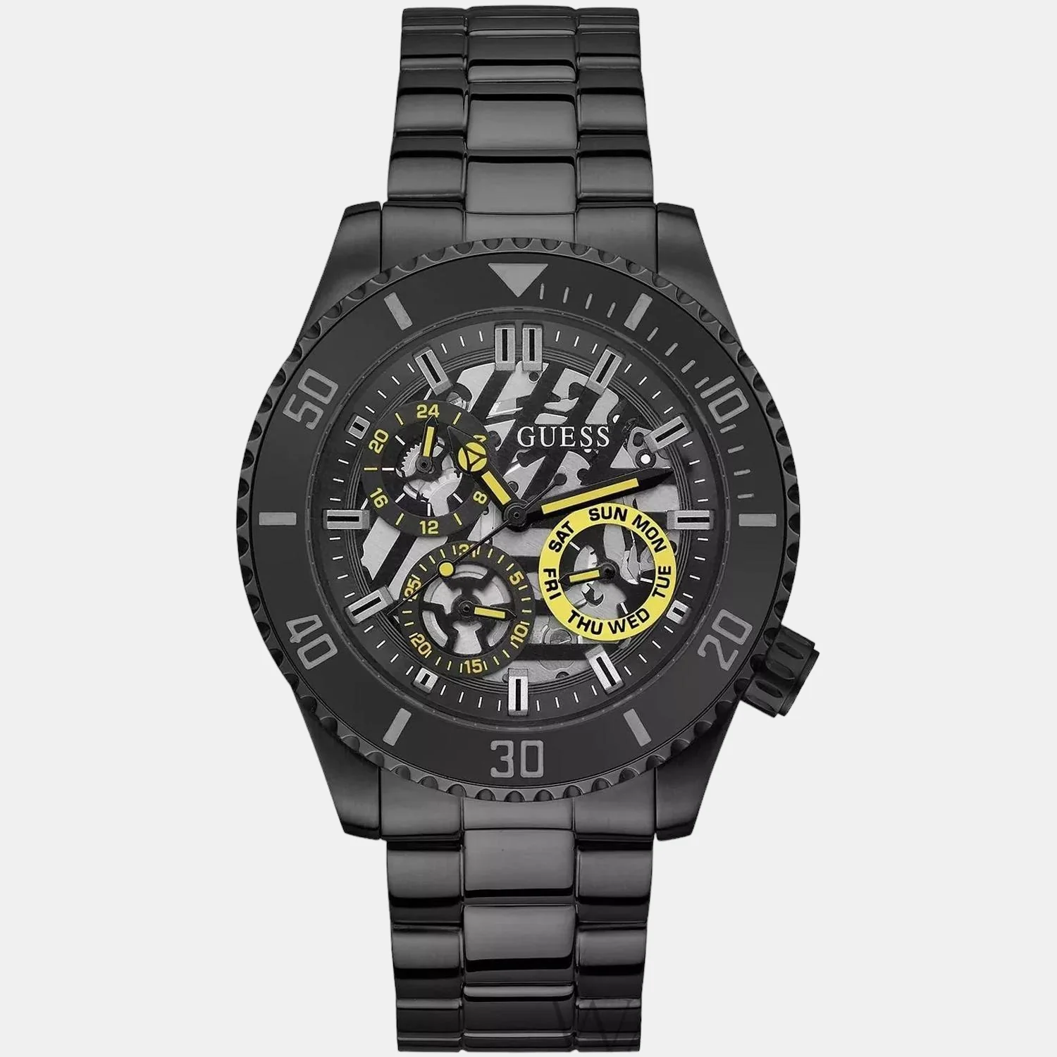 Axle Men Quartz Black Dial Analog Stainless Steel Watch GW0488G3 - Image 2