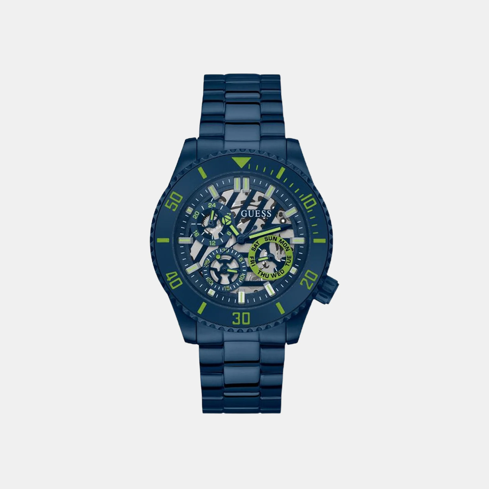 Axle Men Quartz Blue Dial Chronograph Stainless Steel Watch GW0488G4